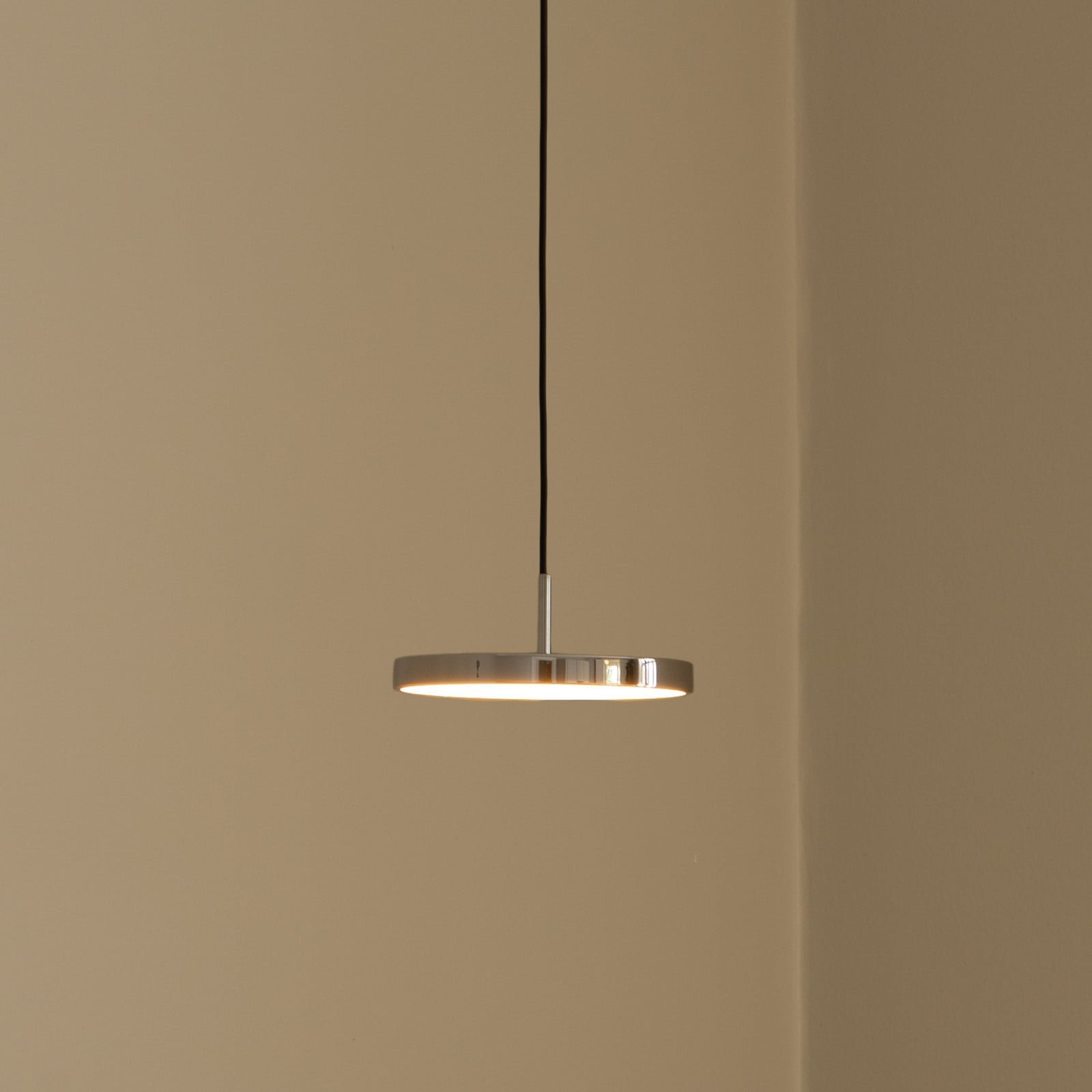 Asteria Micro LED-riippuvalaisin kiillotettu teräs Ø 15 cm