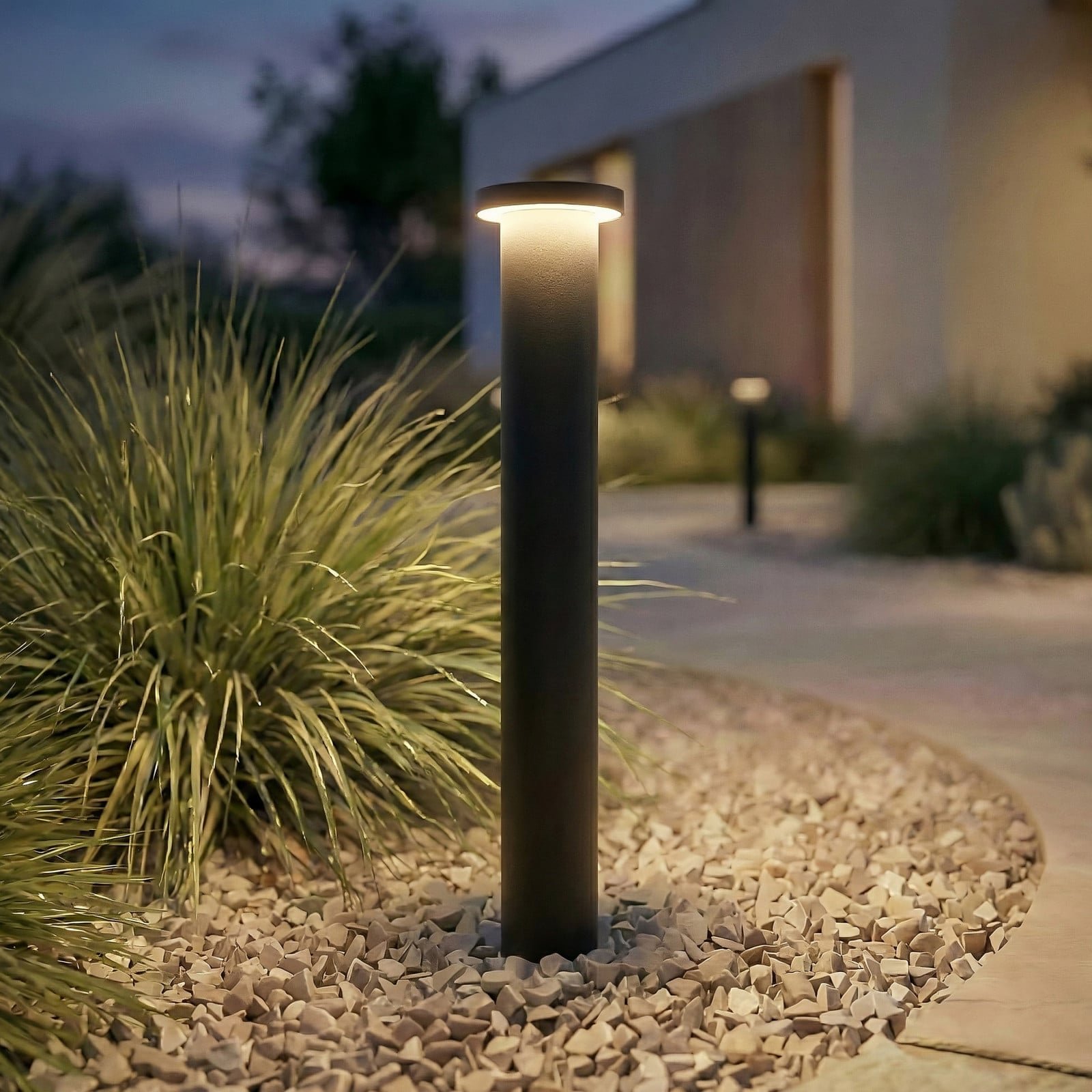 Cirel LED-pylväsvalaisin musta IP65 45 cm alumiini