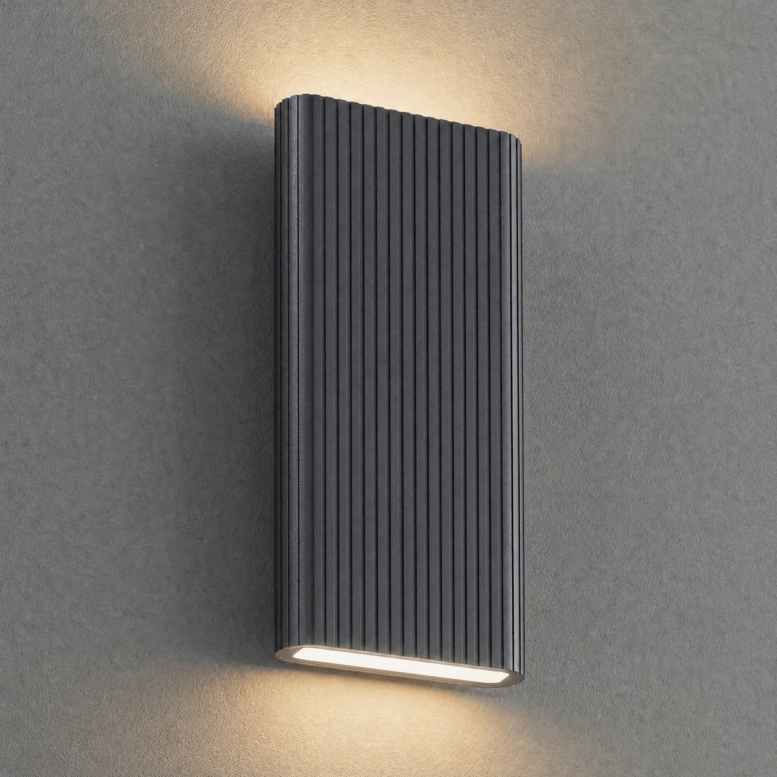 Raija LED-ulkoseinälamppu antrasiitti 40 cm CCT – Lucande