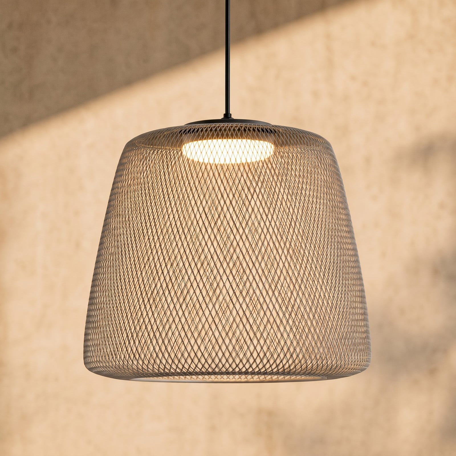 Korvyn LED-riippuvalaisin kiviharmaa Ø 50 cm himmennettävä