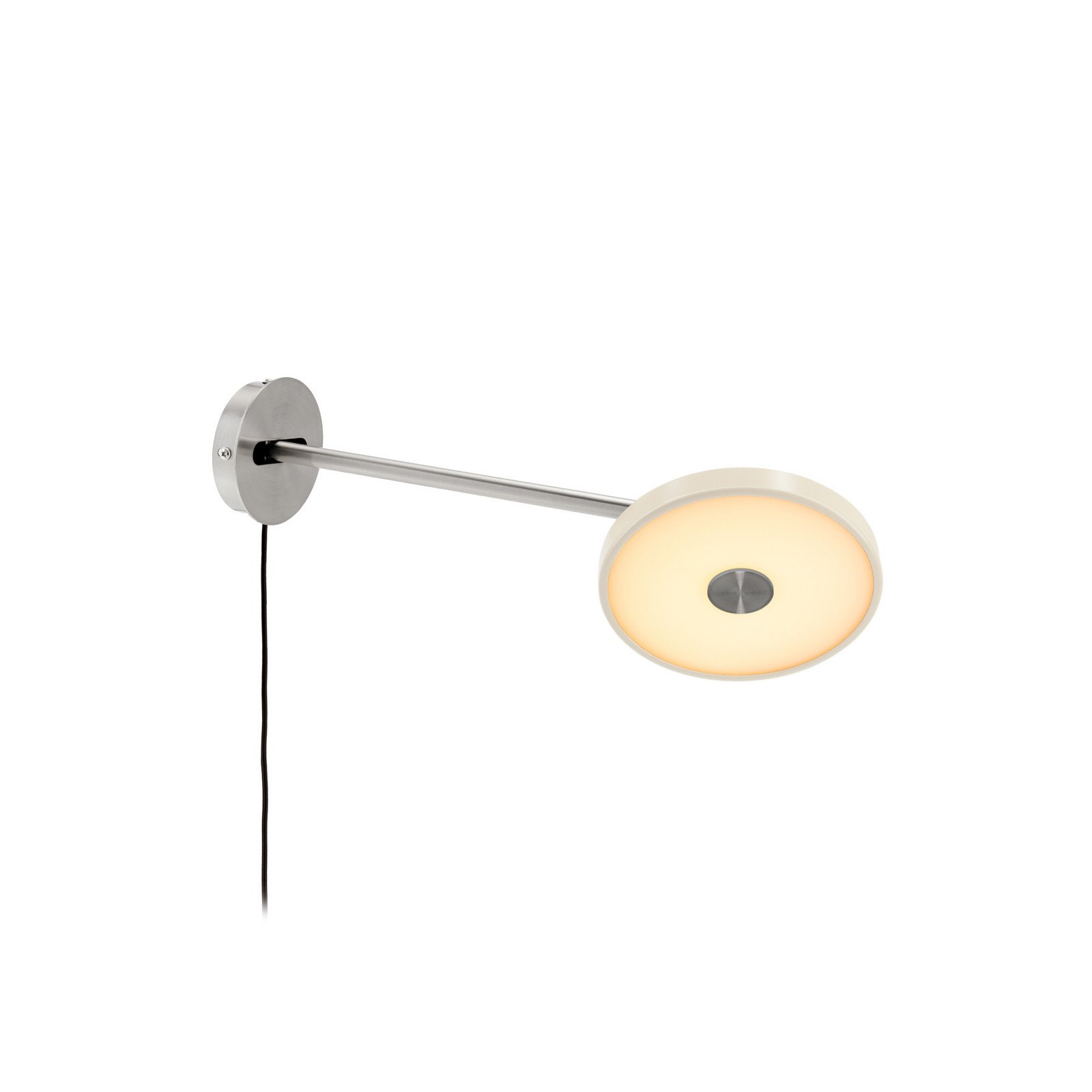 Asteria Long LED-seinävalaisin valkoinen teräs pistokkeella