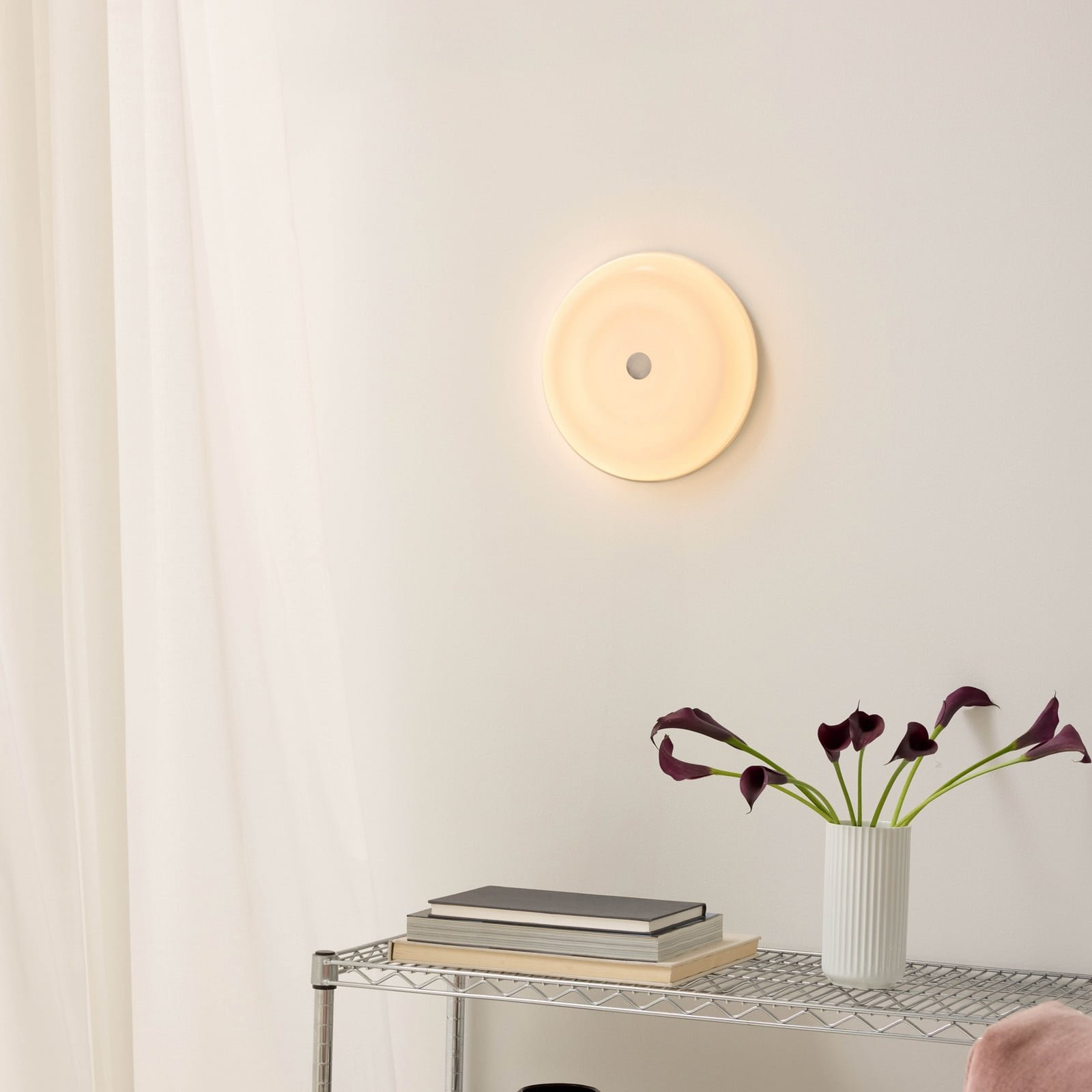 WAVE LED-kattovalaisin opaali-lasi Ø 30 cm stepdim