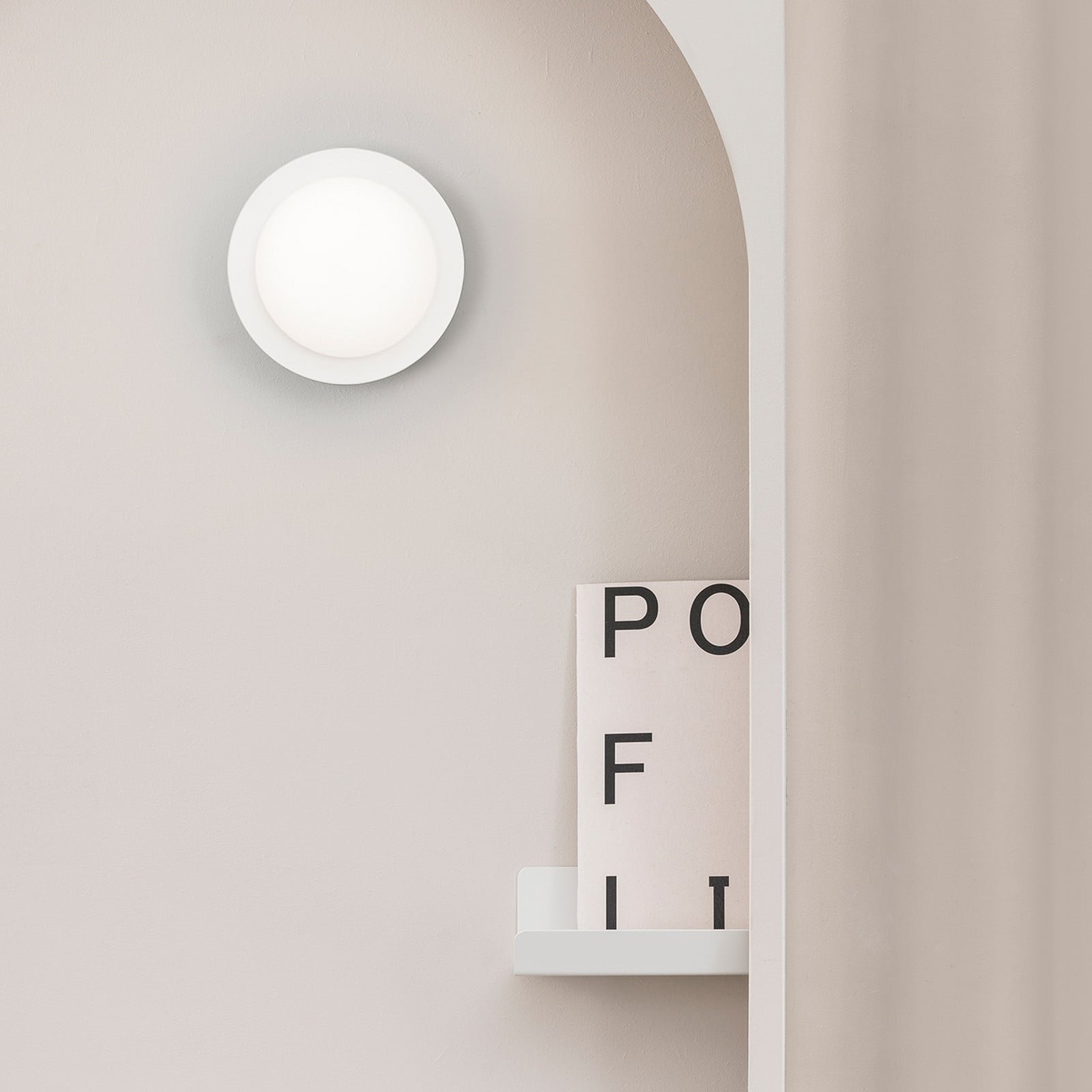 May LED-seinävalaisin IP44 valkoinen FARO BARCELONA