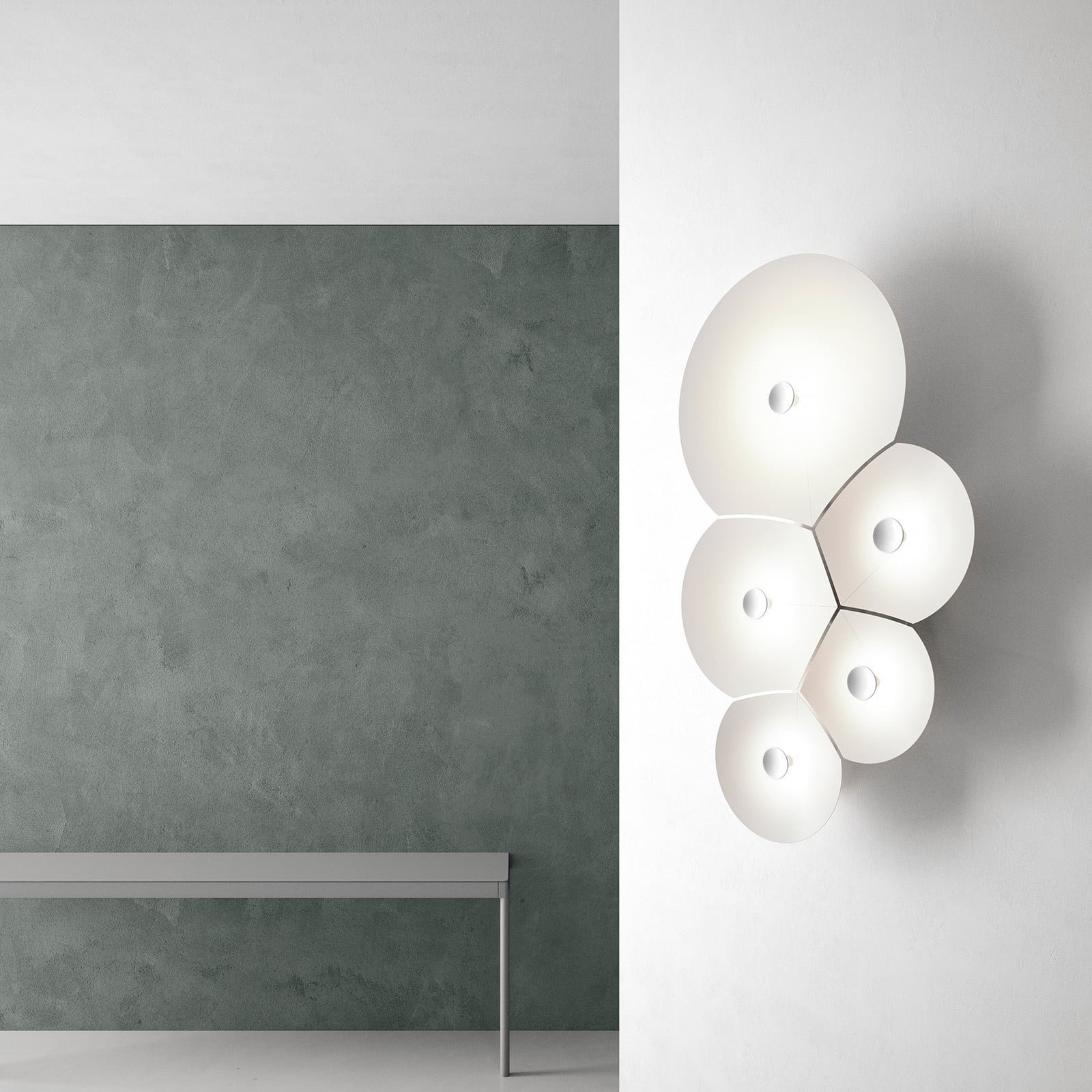 Bulbullia LED-seinävalaisin 62x37
