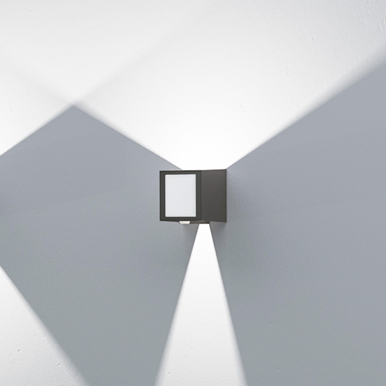 Una LED 9W Ulko Seinävalaisin Black