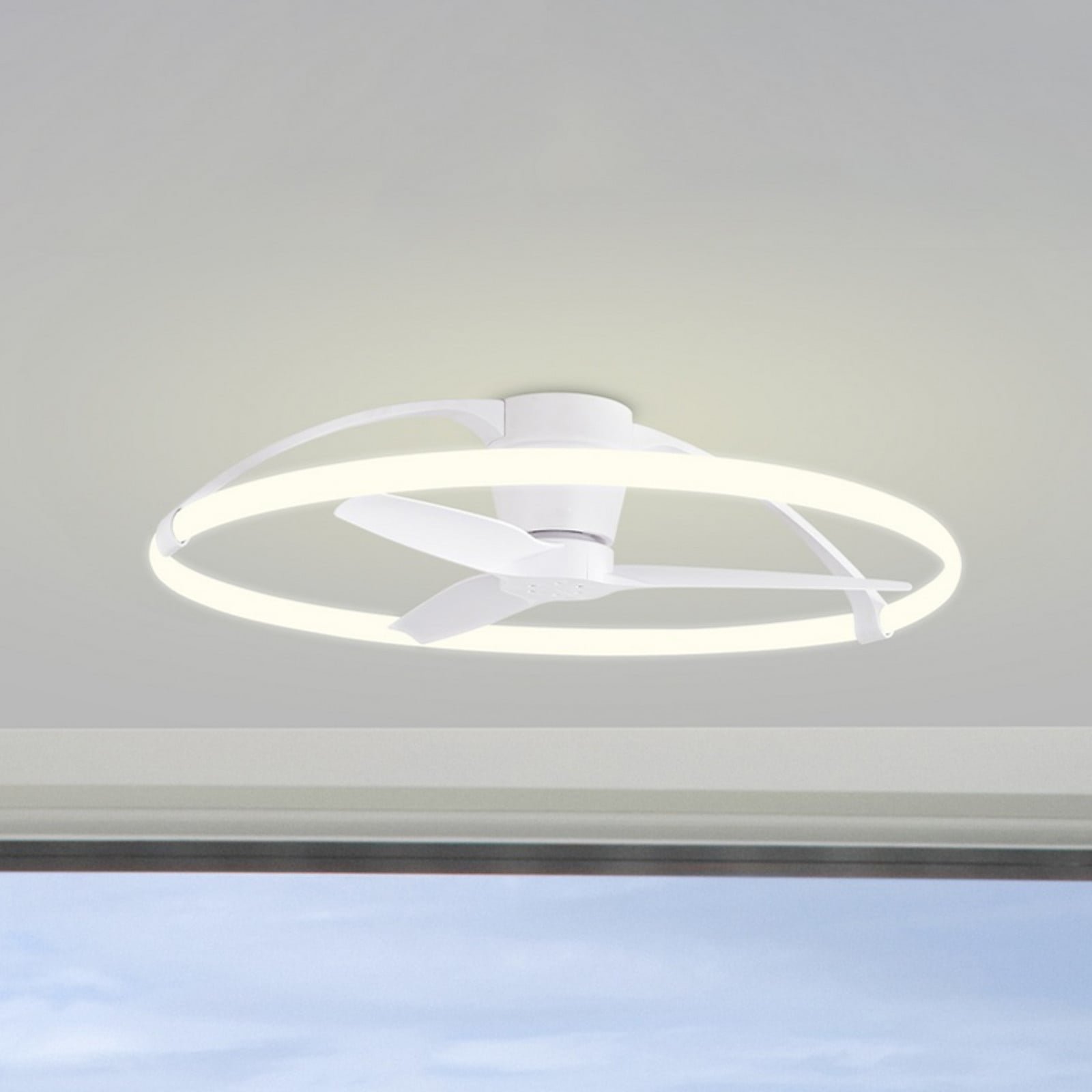 Smart LED-kattotuuletin Nepal valkoinen DC hiljainen