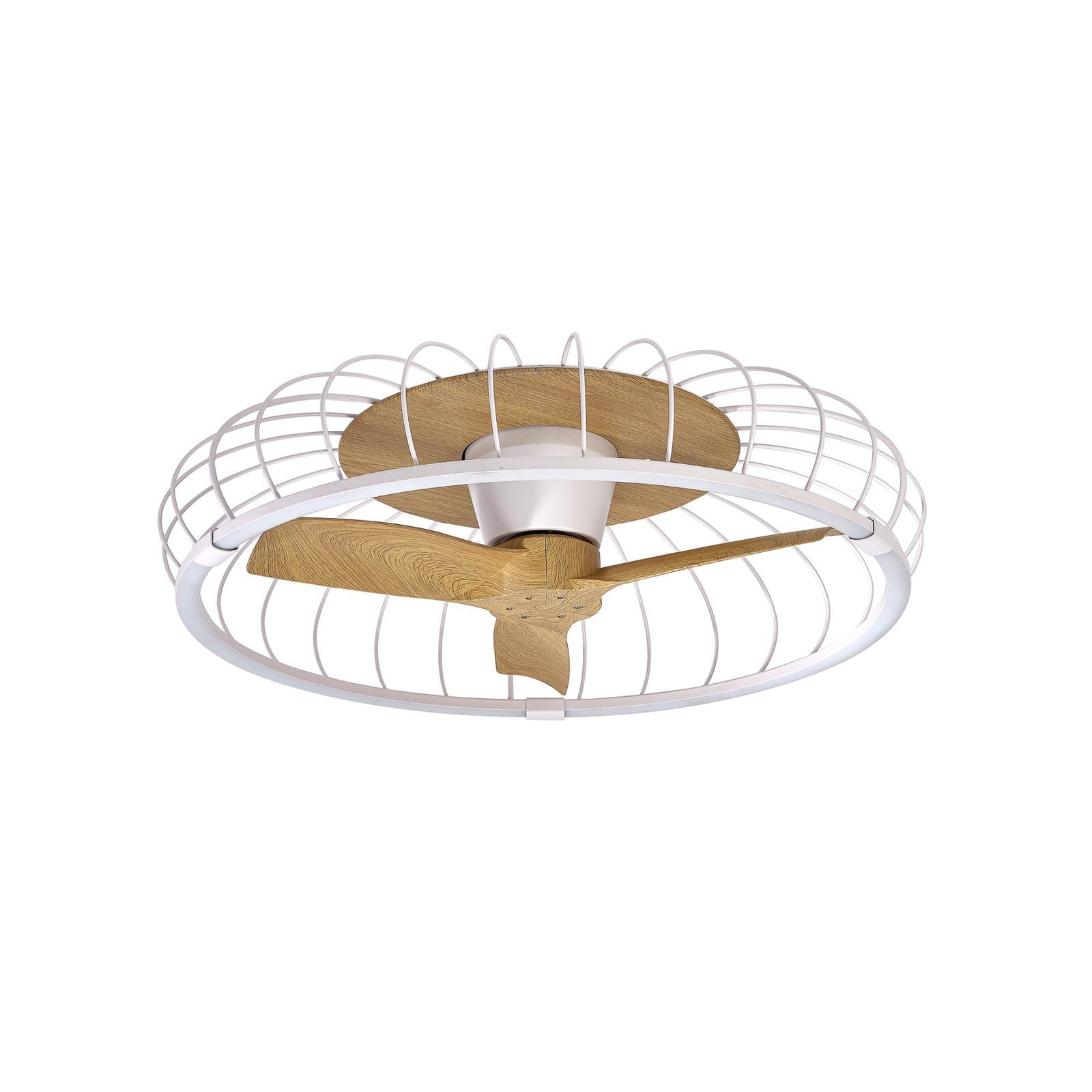 NATURE LED-kattotuuletin CCT-sovellus valkoinen/pyökki – Mantra Mantra Iluminación