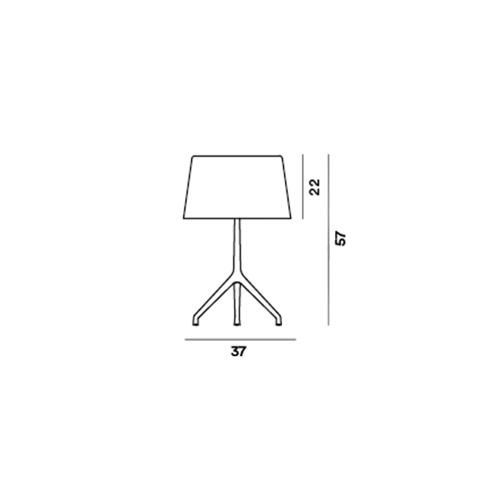 Lumiere XXL Pöytävalaisin Musta Kromi/Valkoinen
