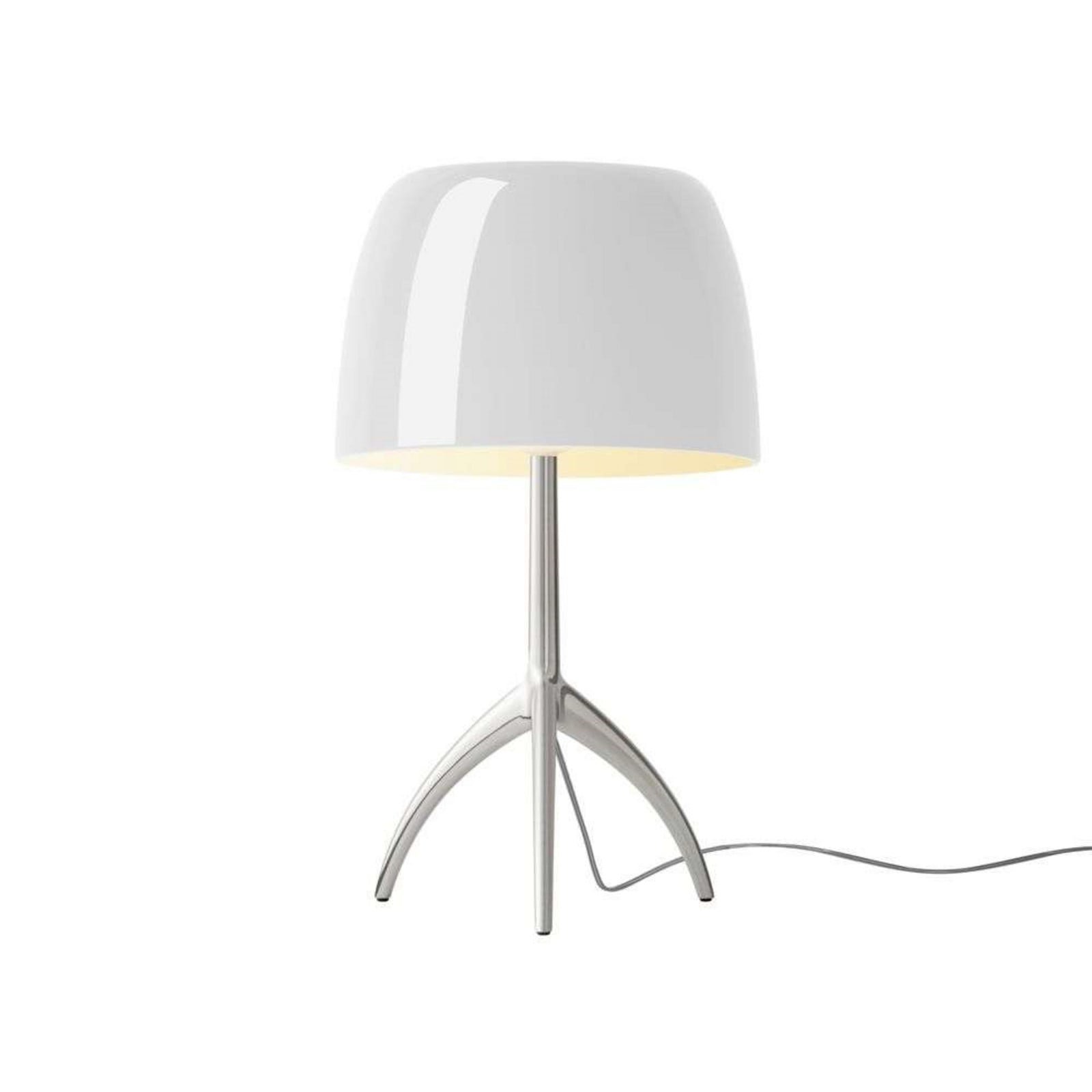 Lumiere Grande Pöytävalaisin E27 Alu/Valkoinen