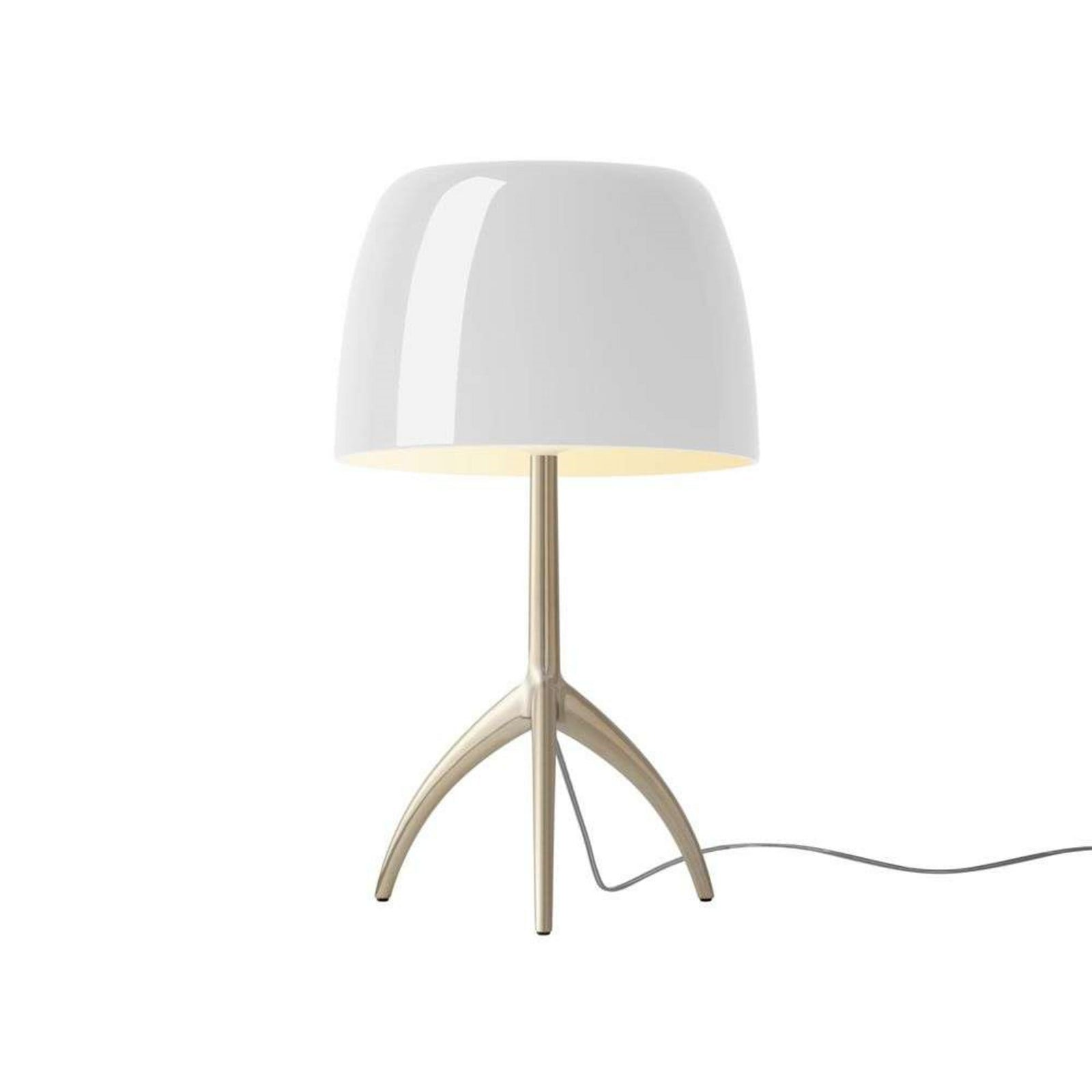 Lumiere Grande pöytävalaisin kulta/valkoinen 45 cm