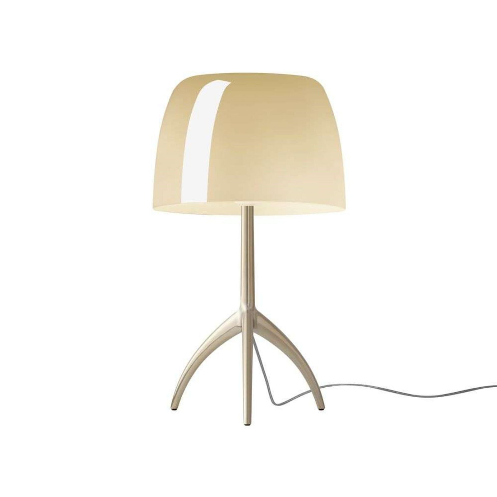 Lumiere Grande pöytävalaisin kulta/beige 45 cm