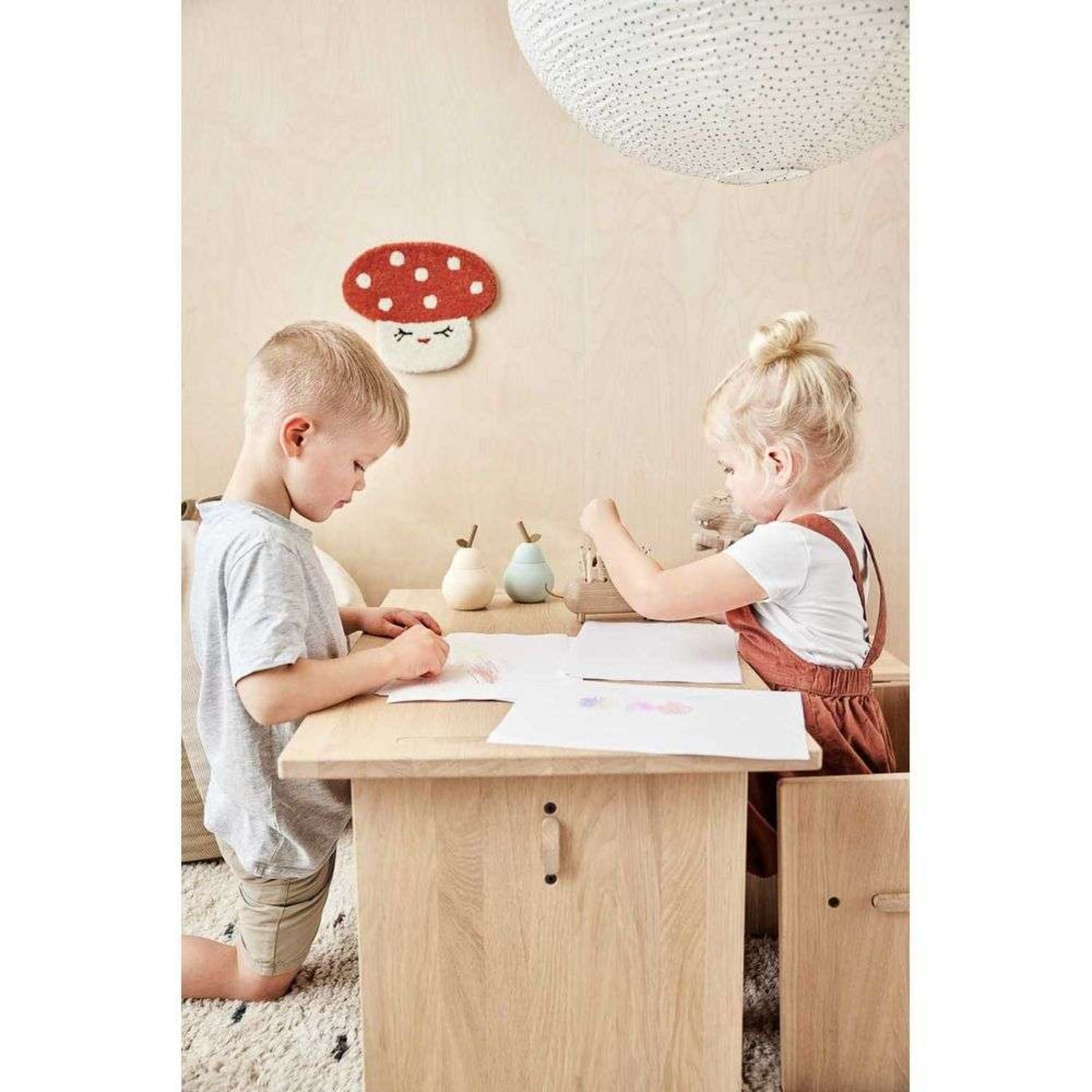 Moyo-lampunvarjostin valkoinen/pisteet Ø 31 cm – OYOY Living Design
