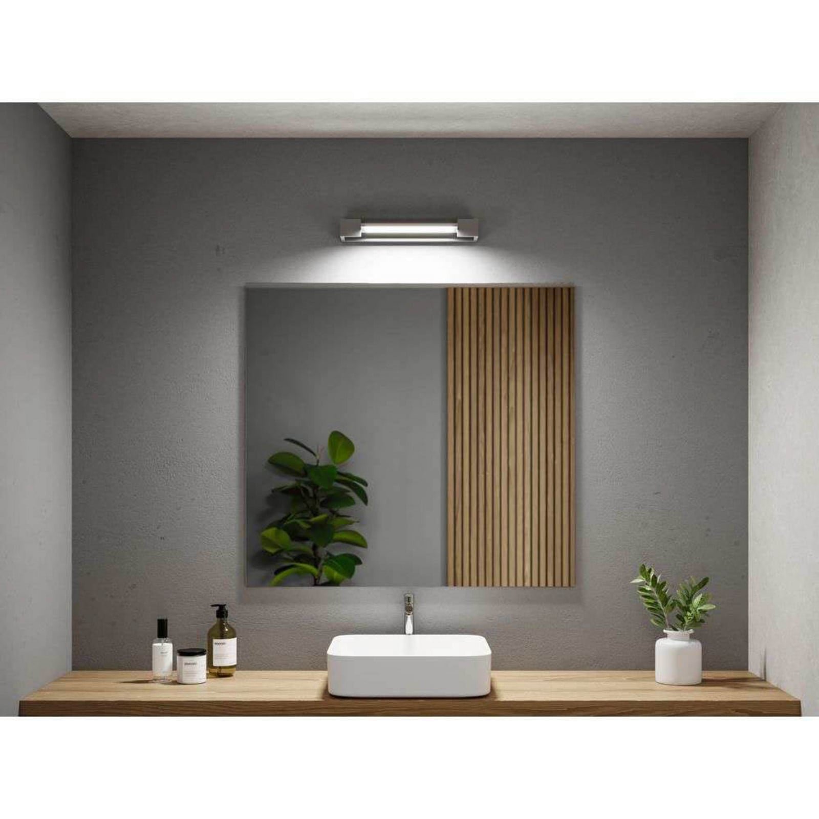 Lucille LED-seinälamppu 11 W alumiini IP44 himmennettävä