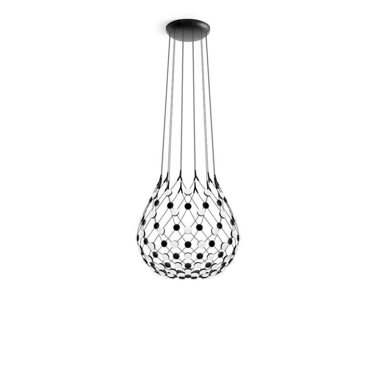 Mesh-riippuvalo Ø 80 cm langaton sarja musta
