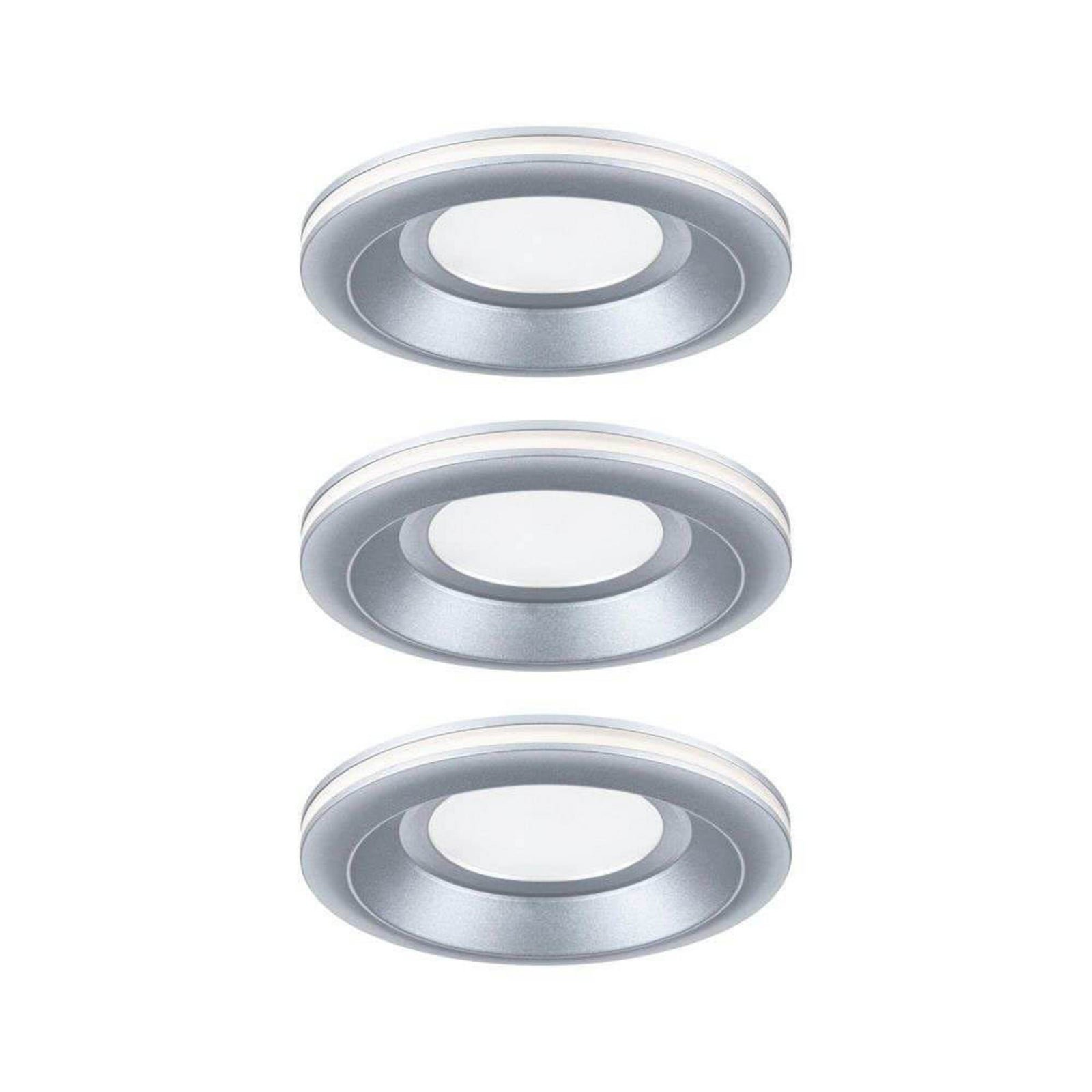 Sormus LED-uppovalo Ø 10 cm IP65 kromi matta 3x