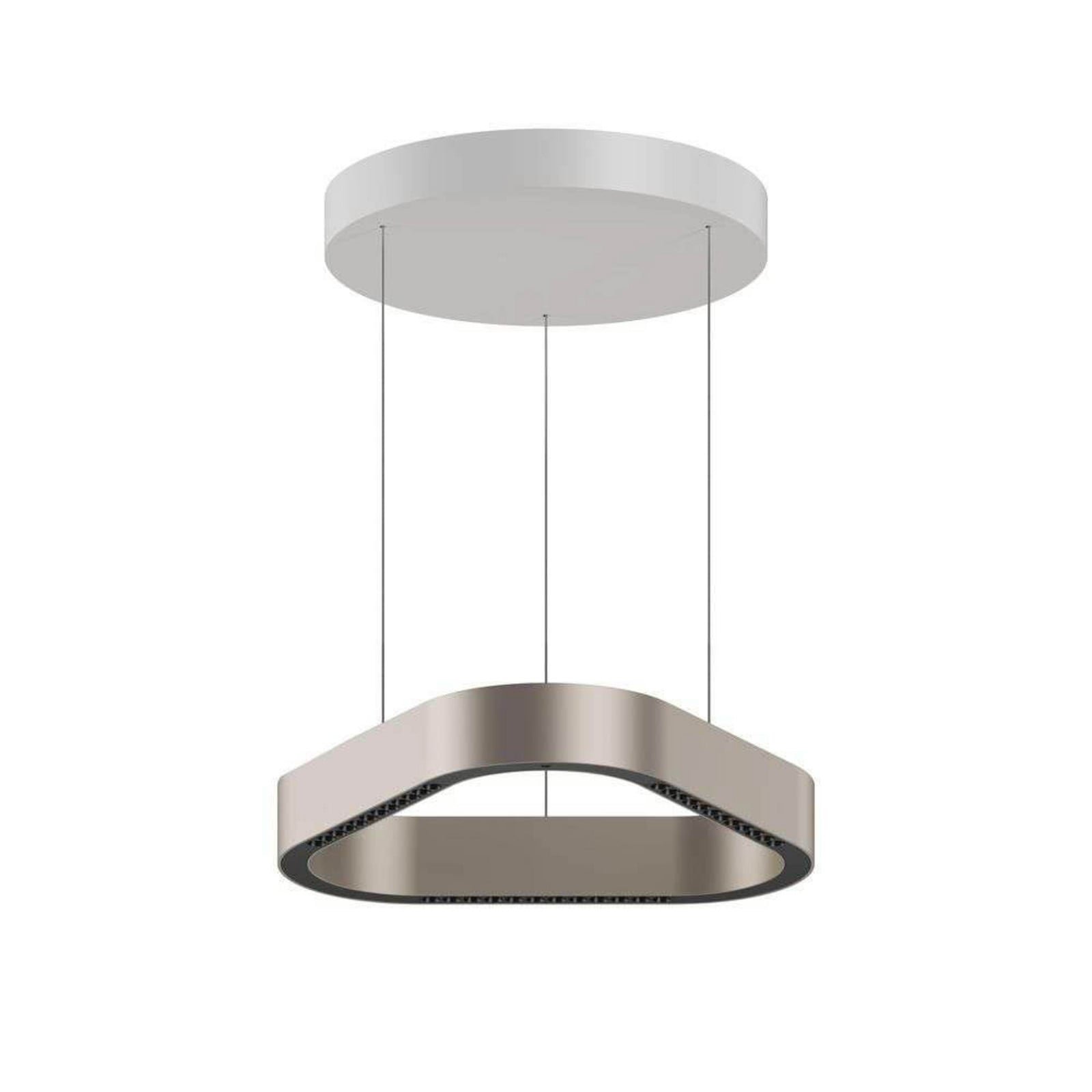 Trigon LED-riippuvalaisin kermanvärinen alumiini 40 cm – LOOM DESIGN