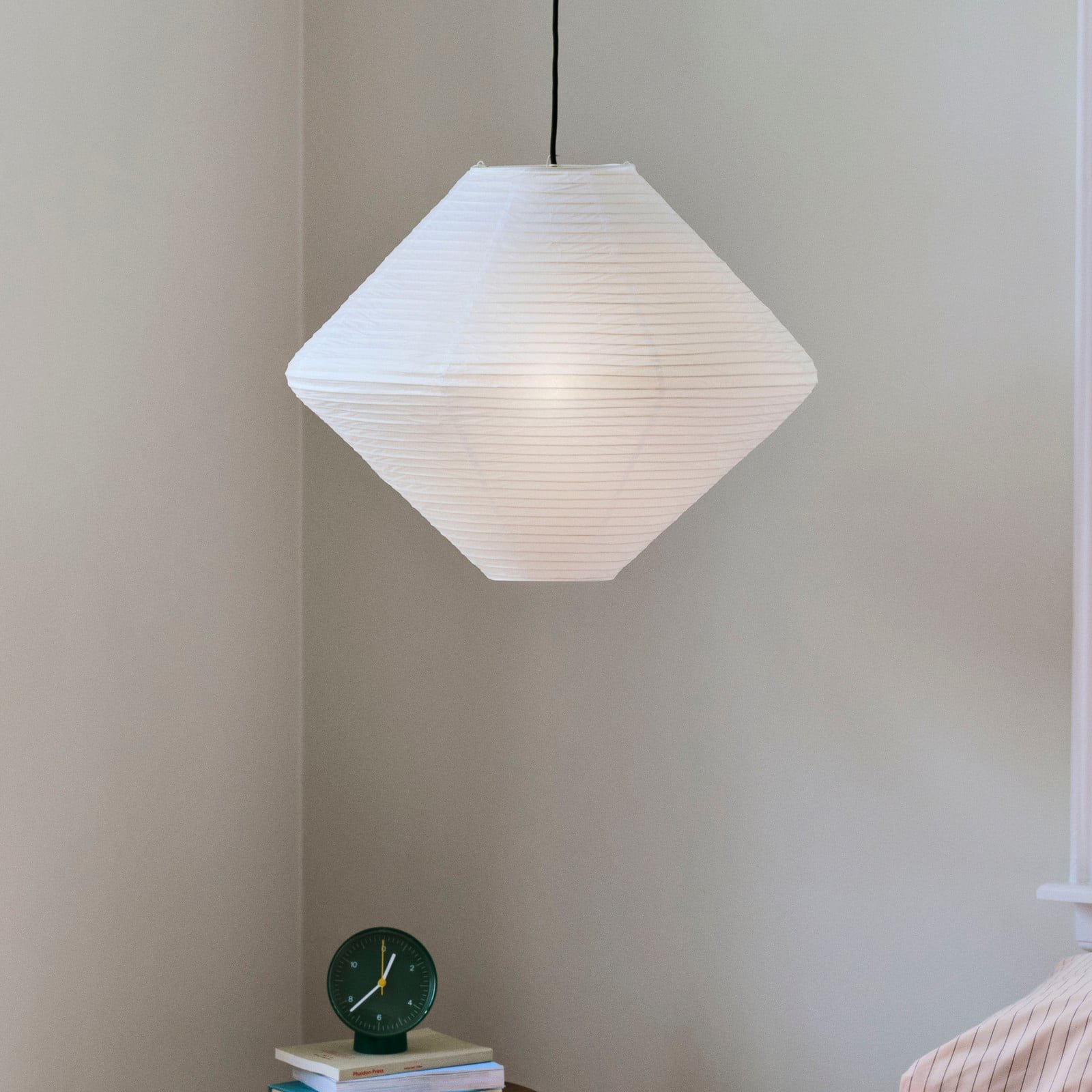 Diamond-varjostin Ø60 cm valkoinen paperi/bambu – HAY