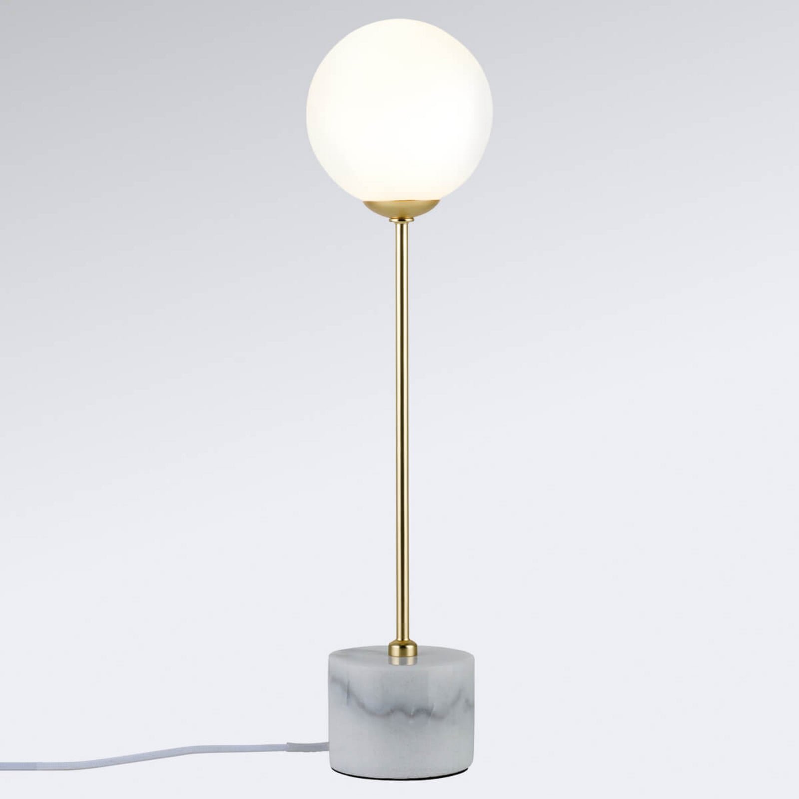 Moa Pöytävalaisin Valkoinen/Gold/Marble