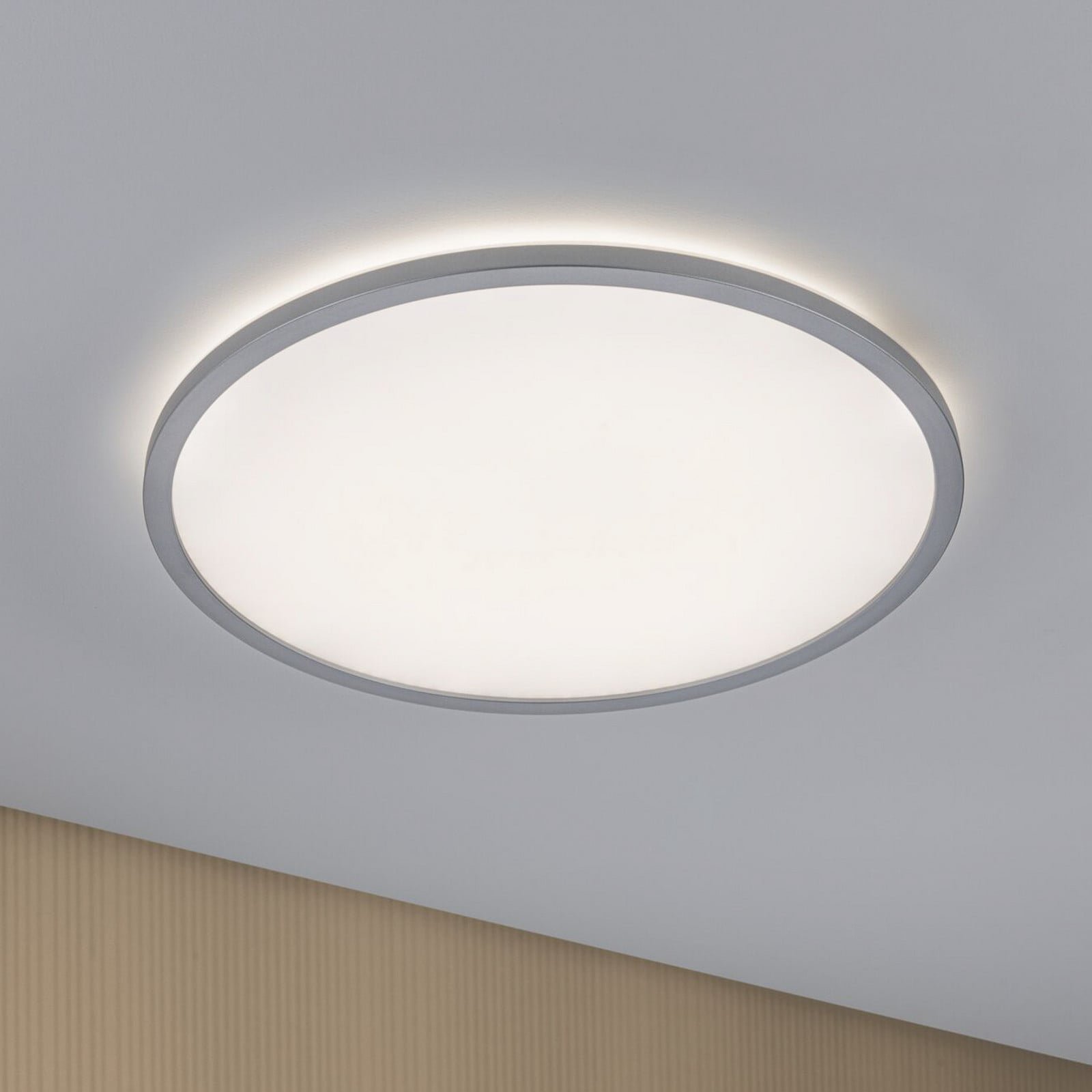 Atria Shine LED-paneeli, himmennettävä, kromi, Ø 42 cm