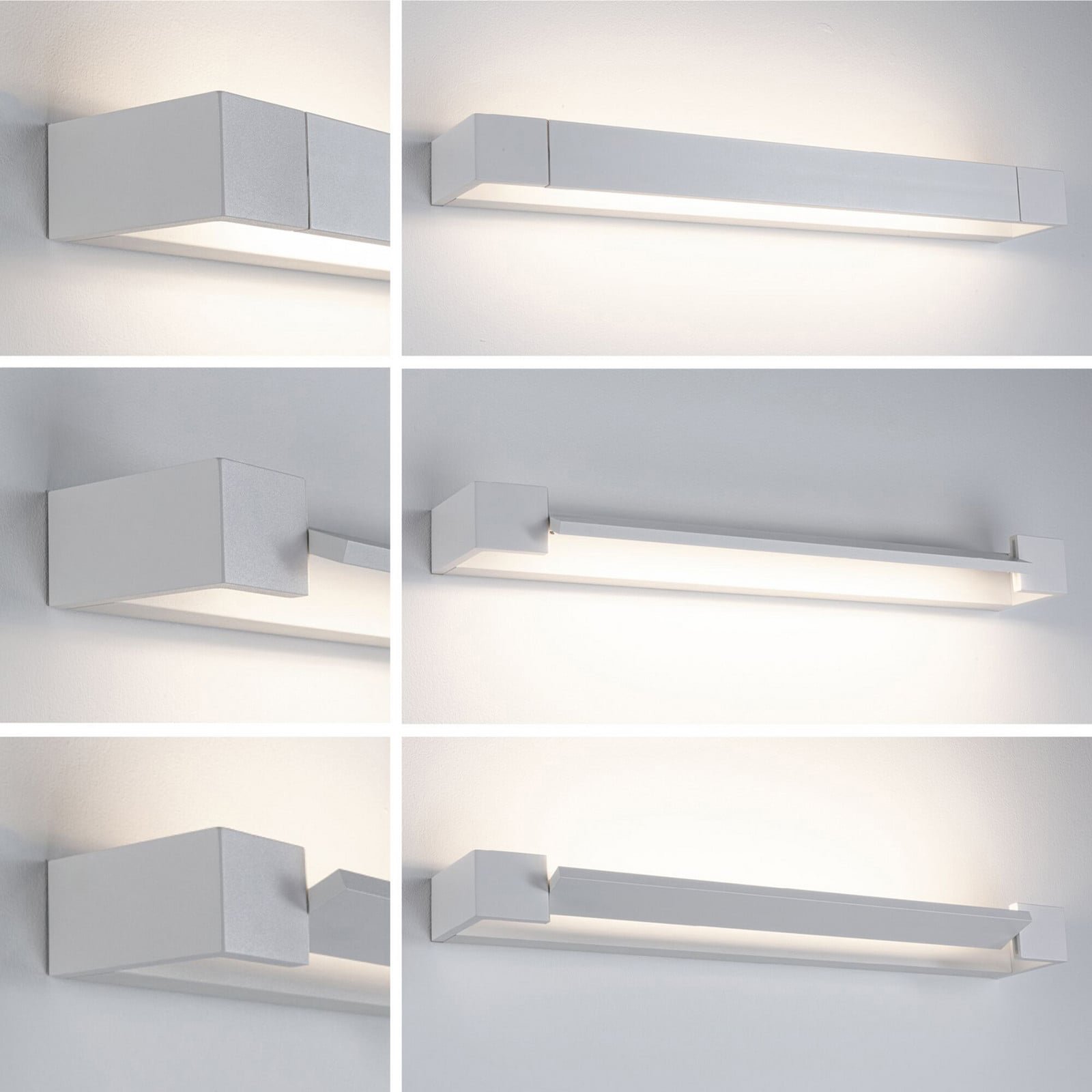 LED-seinävalaisin Lucille valkoinen 60 cm himmennettävä IP44