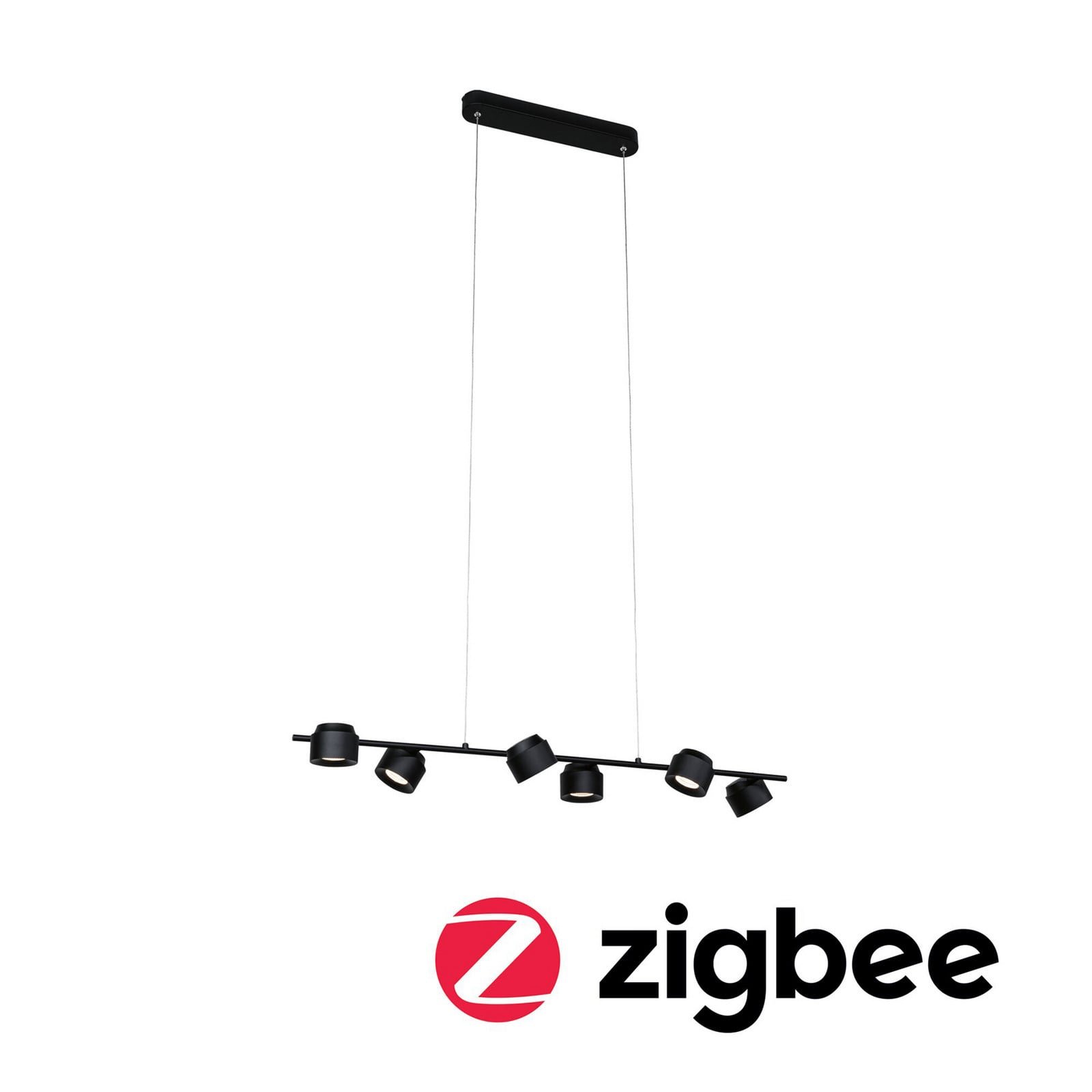 Puric Pane 6 Riippuvalaisin Zigbee Dim. Musta