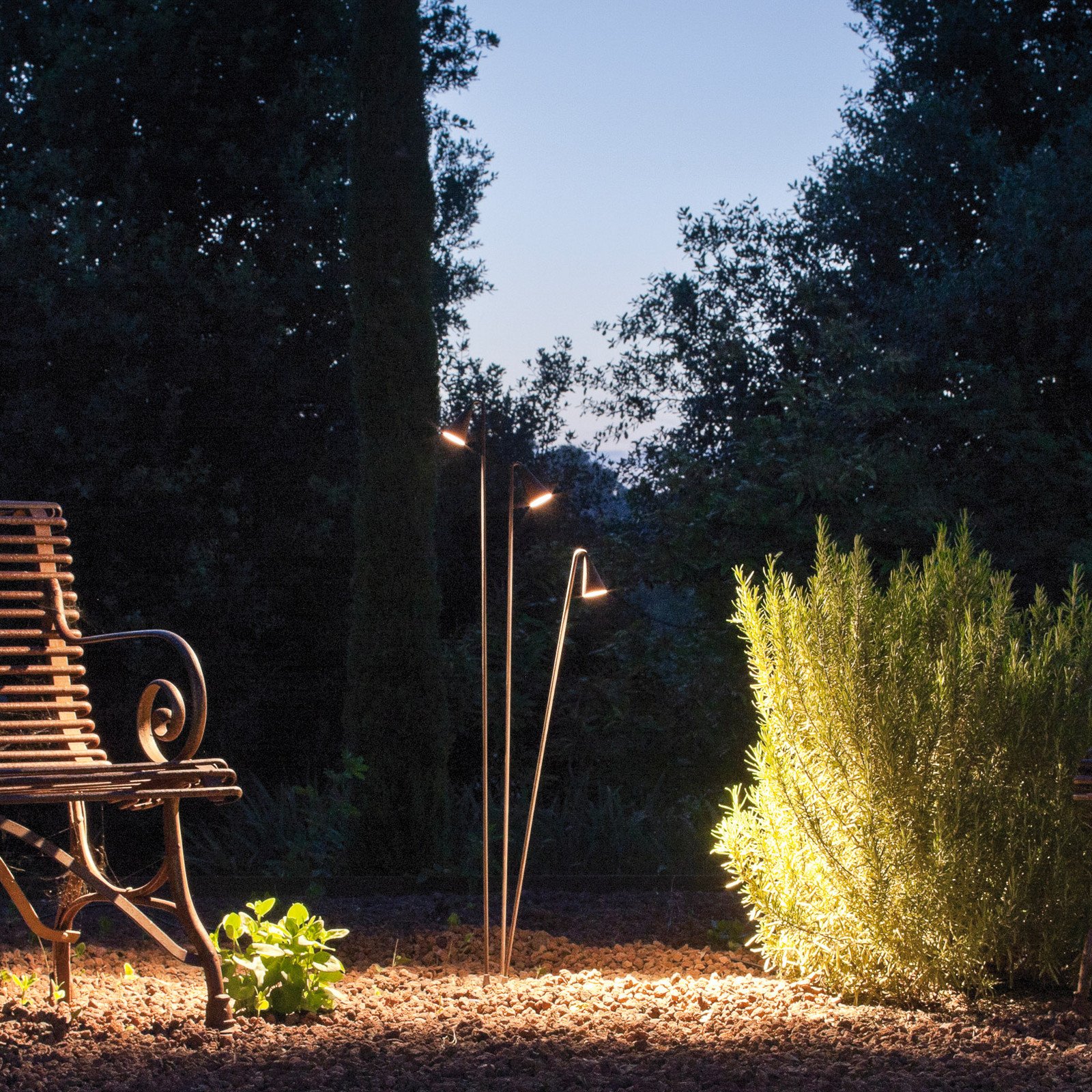 Brisa LED-lattiavalaisin ulos 1-lamppuinen ruskea – Vibia
