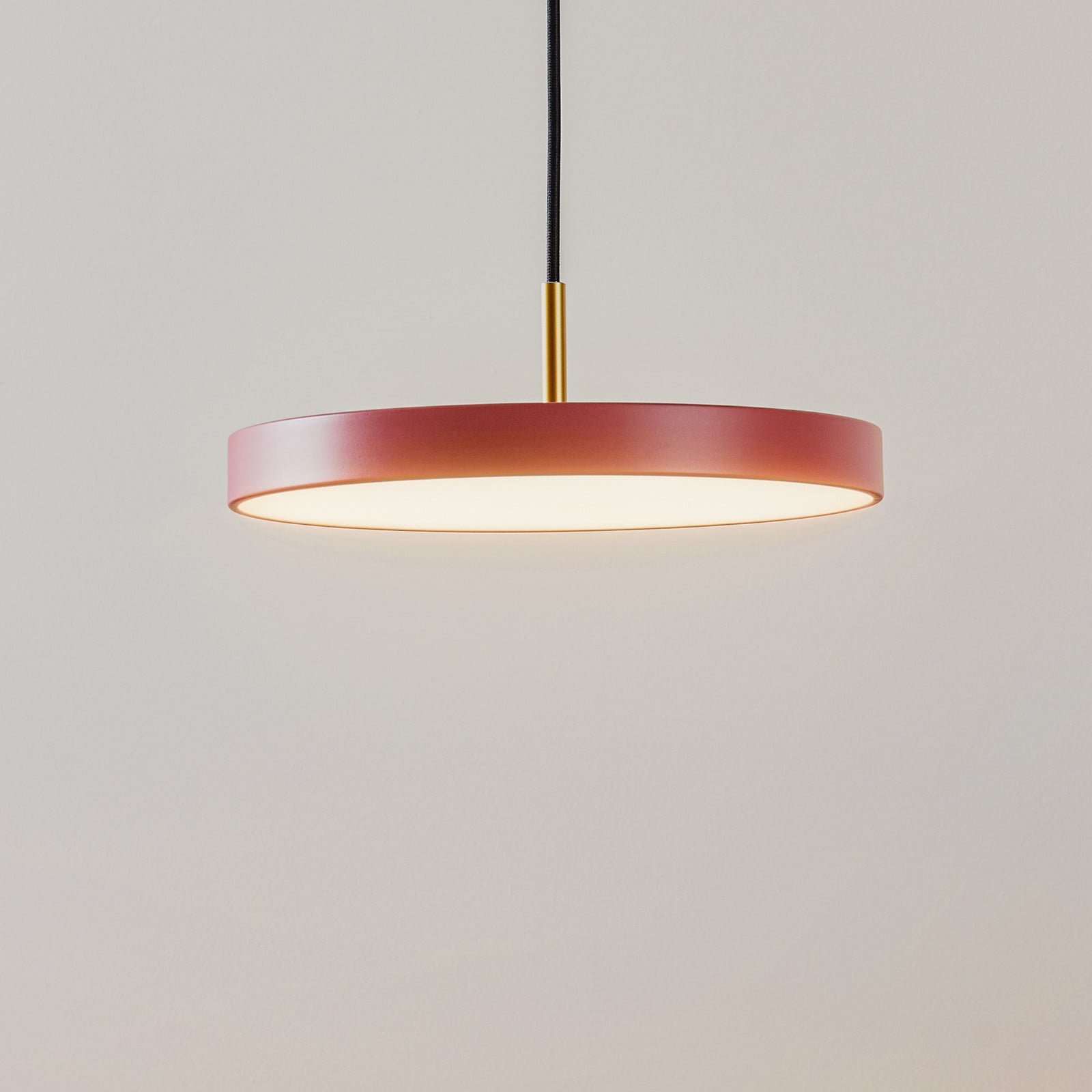 Asteria Mini LED-riippuvalaisin ruusukulta/messinki Ø 31 cm