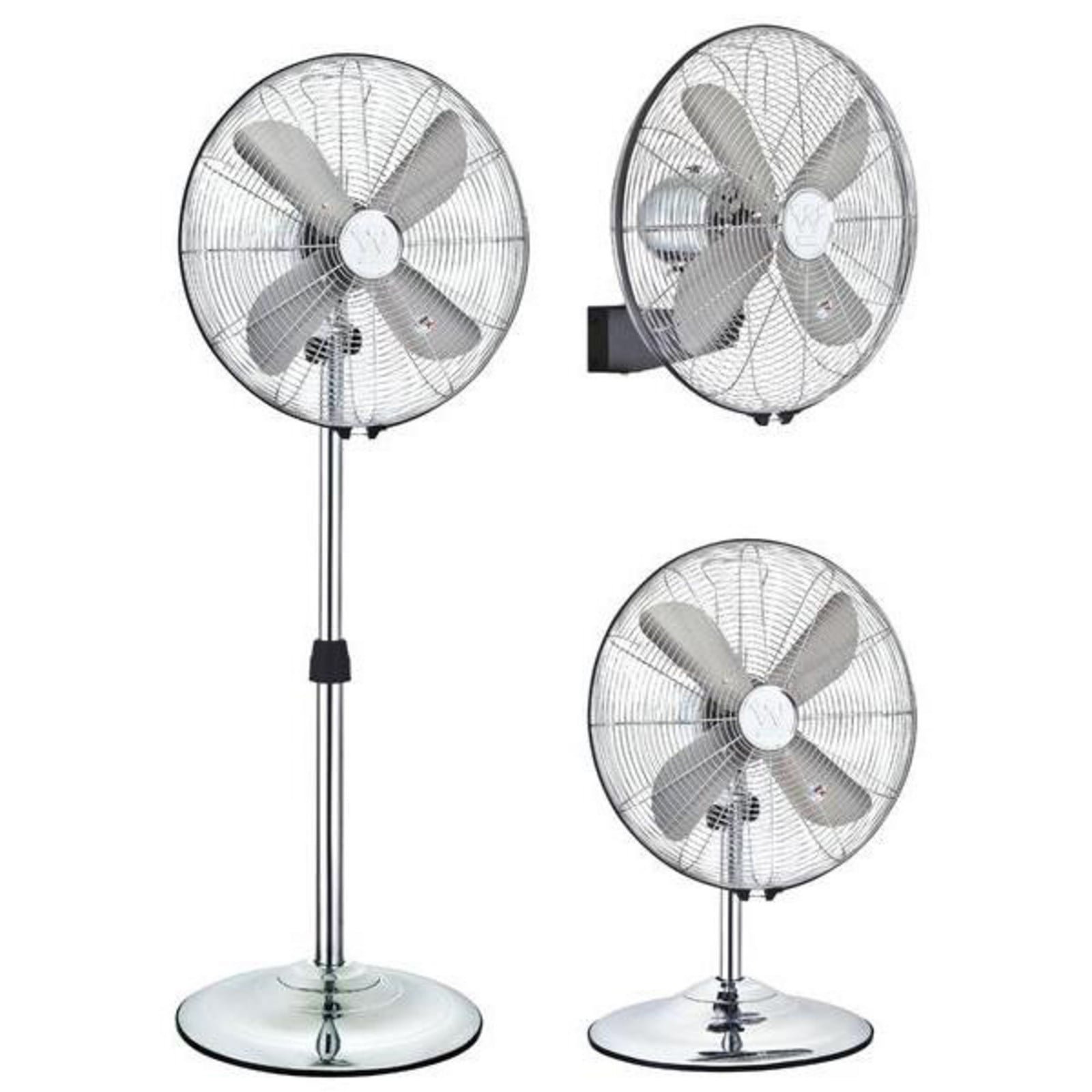 3-in-1 Silver Stream – jalustatuuletin kromi – Westinghouse