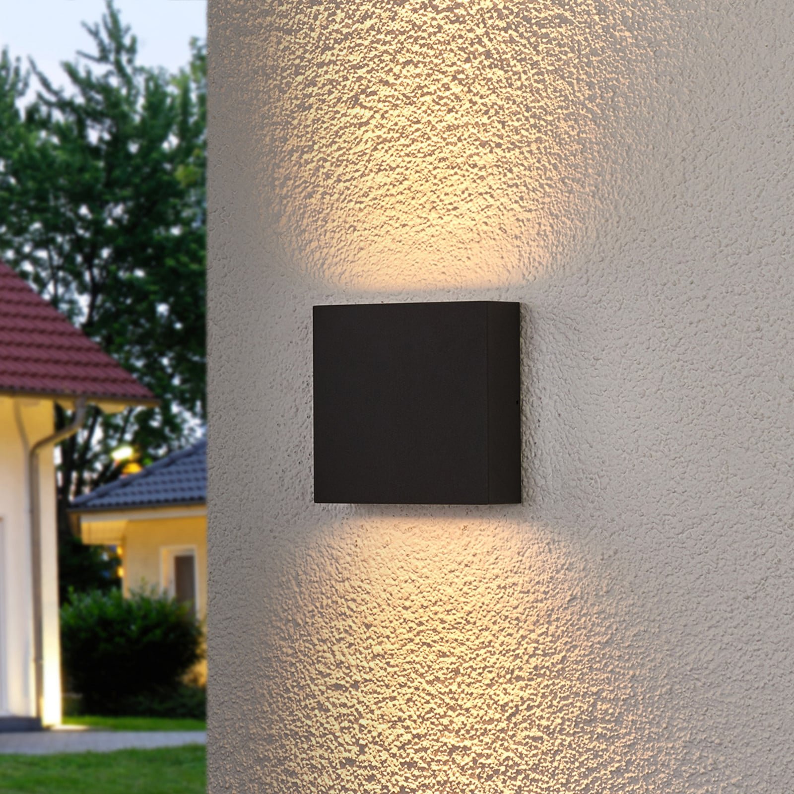 Trizy LED Square Ulko Seinävalaisin Graphite