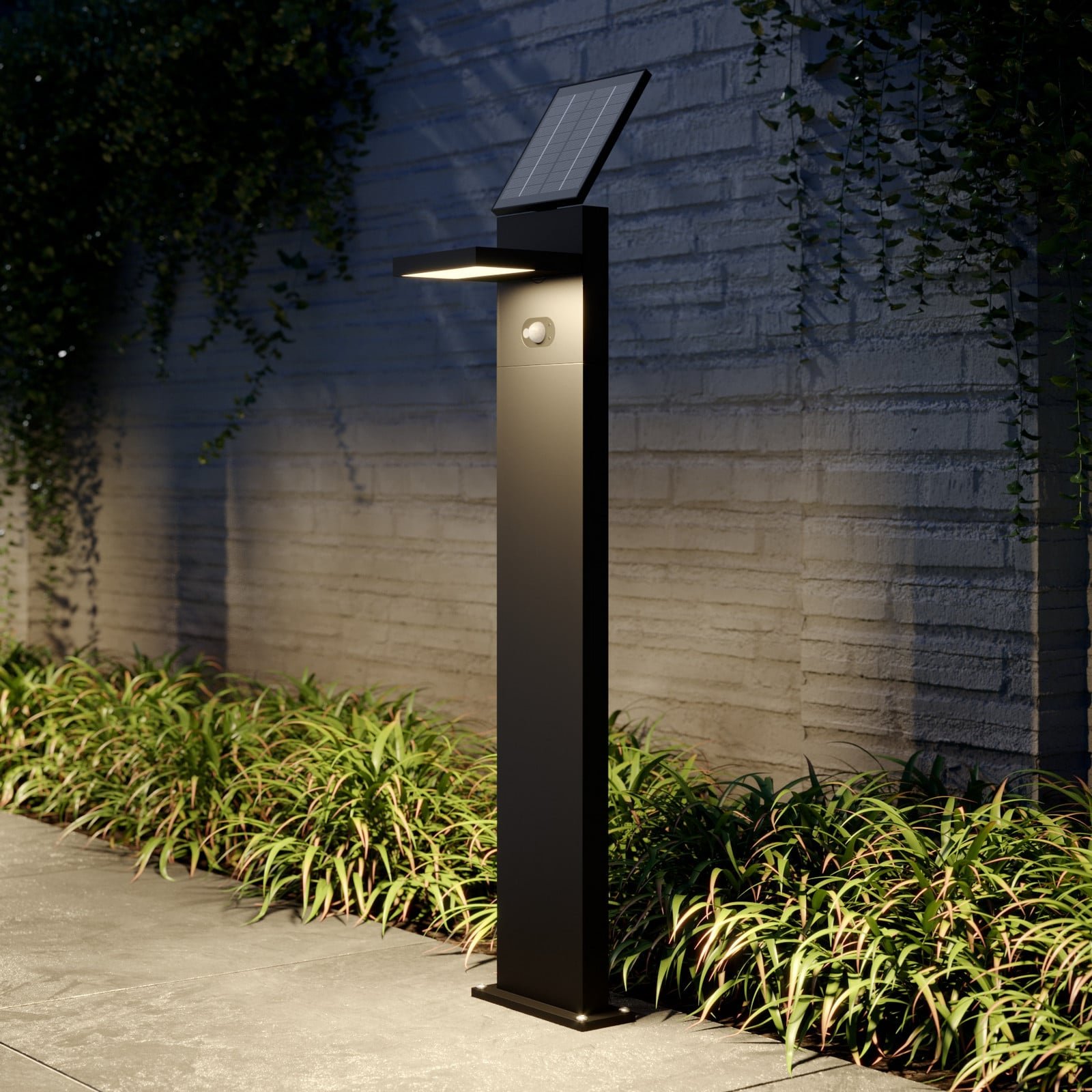 Silvan LED Solcelle Puutarhavalaisin H100 w/Sensor Graphite
