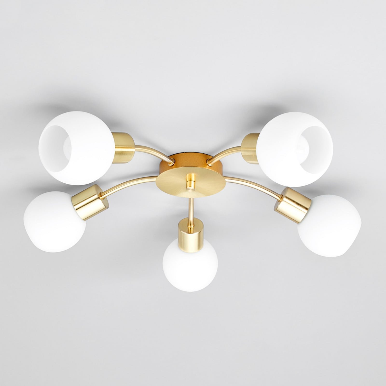 Elaina 5 Loftlampe Brass
