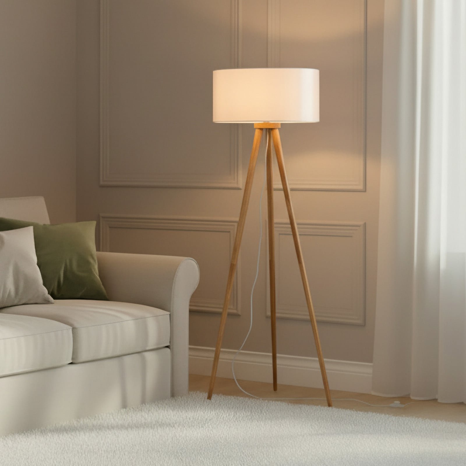 Charlia Lattiavalaisin White/Wood