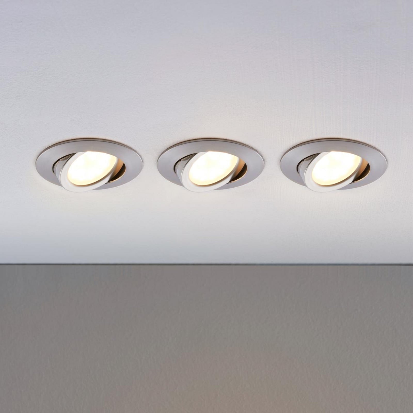 Andrej Round LED Upotettuspotti 3 pcs. Alu