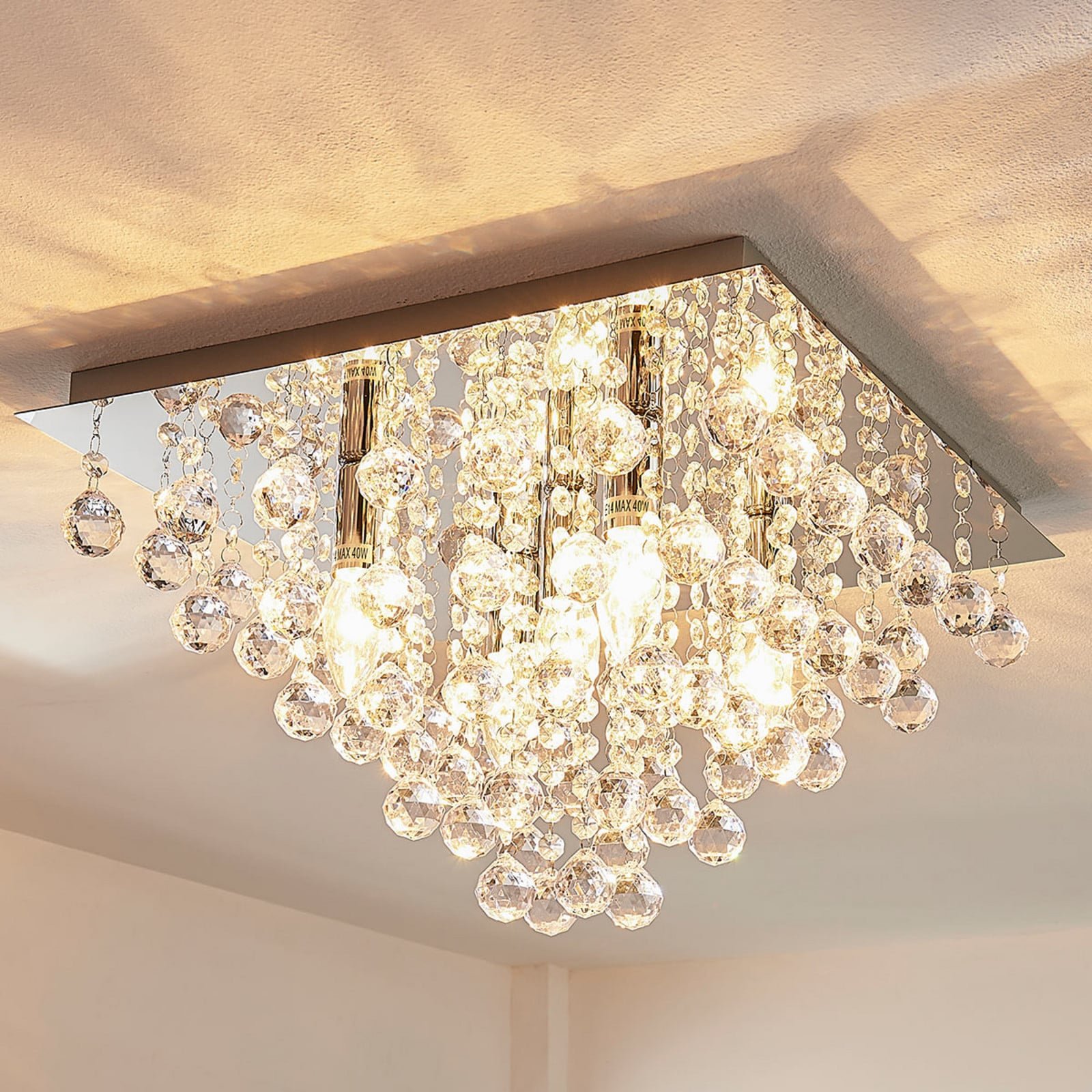 Annica Square Kattovalaisin Chrome/Clear