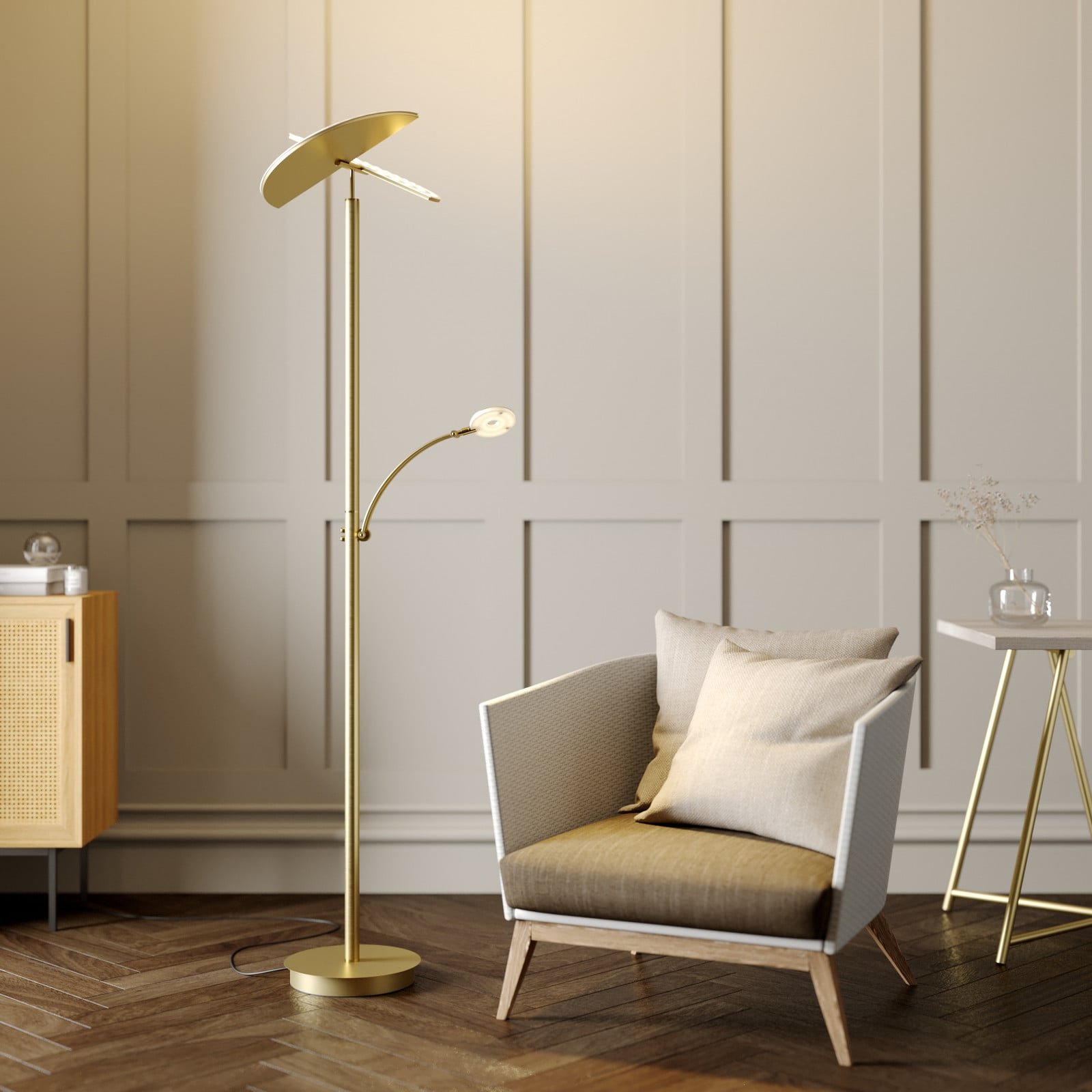 Anniki LED-lattiavalaisin messinki