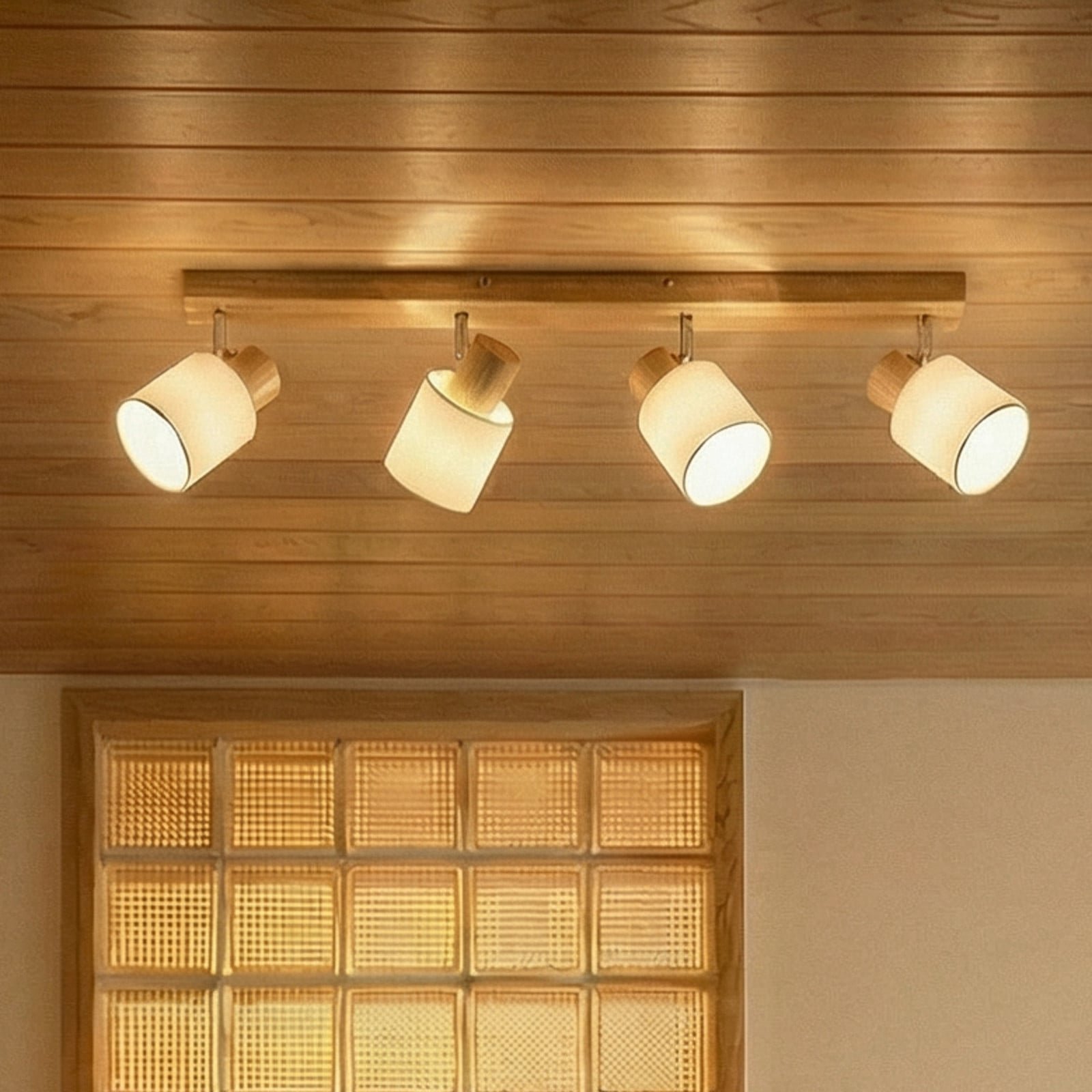 Wanessa 4 Kattovalaisin Wood/White
