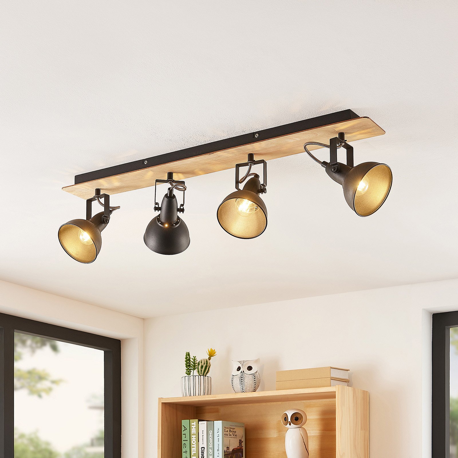 Aylis 4 Kattovalaisin Black/Wood