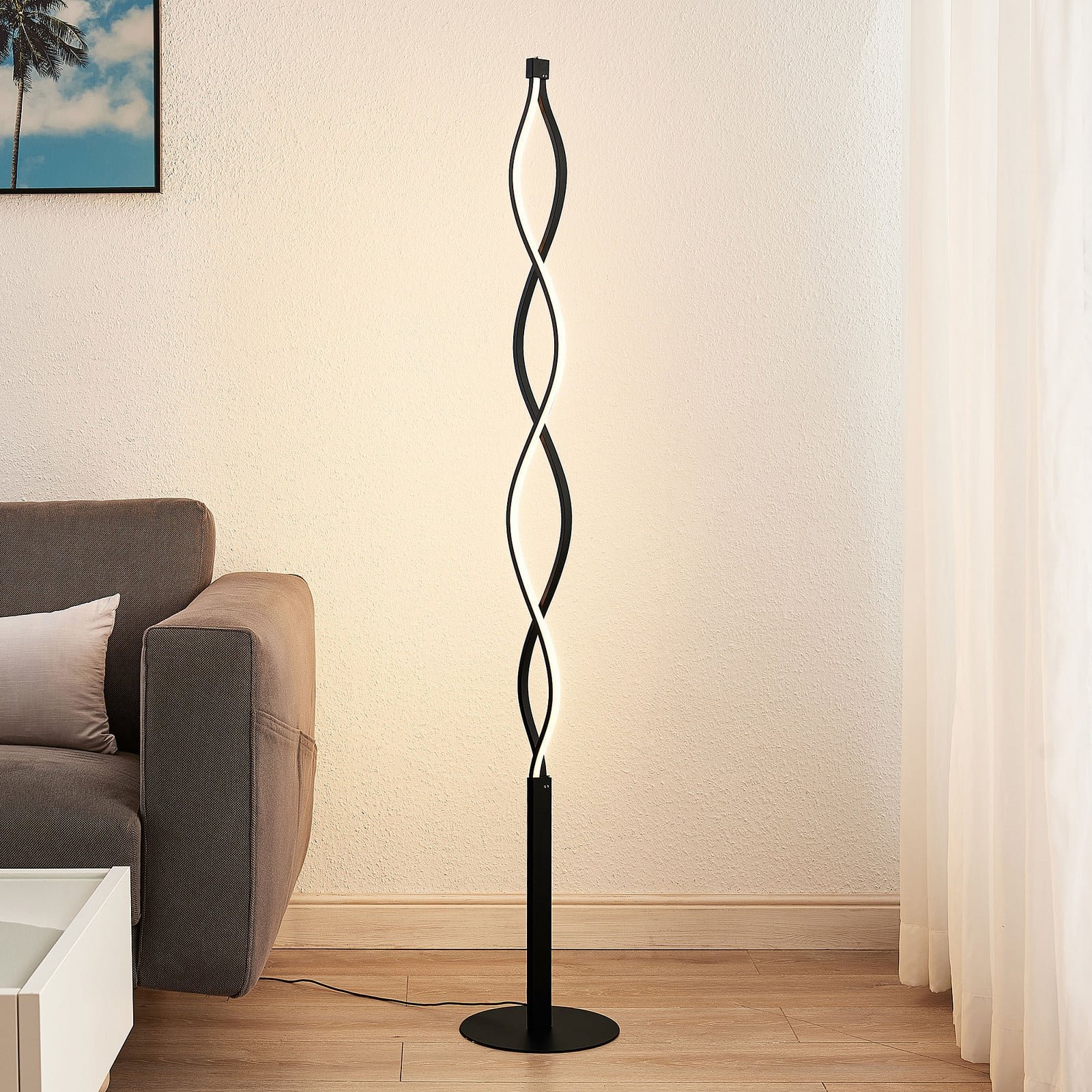 Welina LED Lattiavalaisin Matt Black