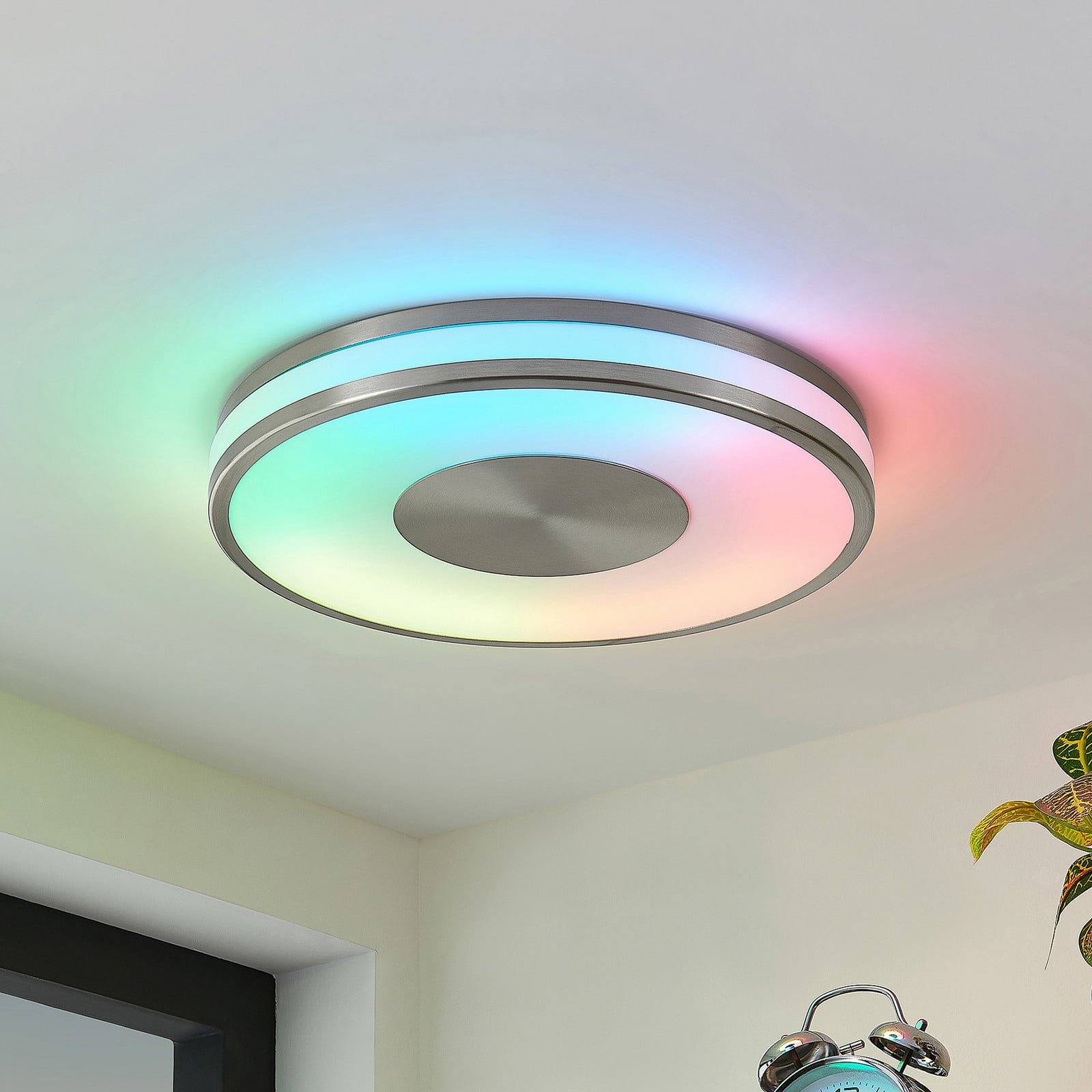 Fjella LED Kattovalaisin RGB CCT Nickel/White