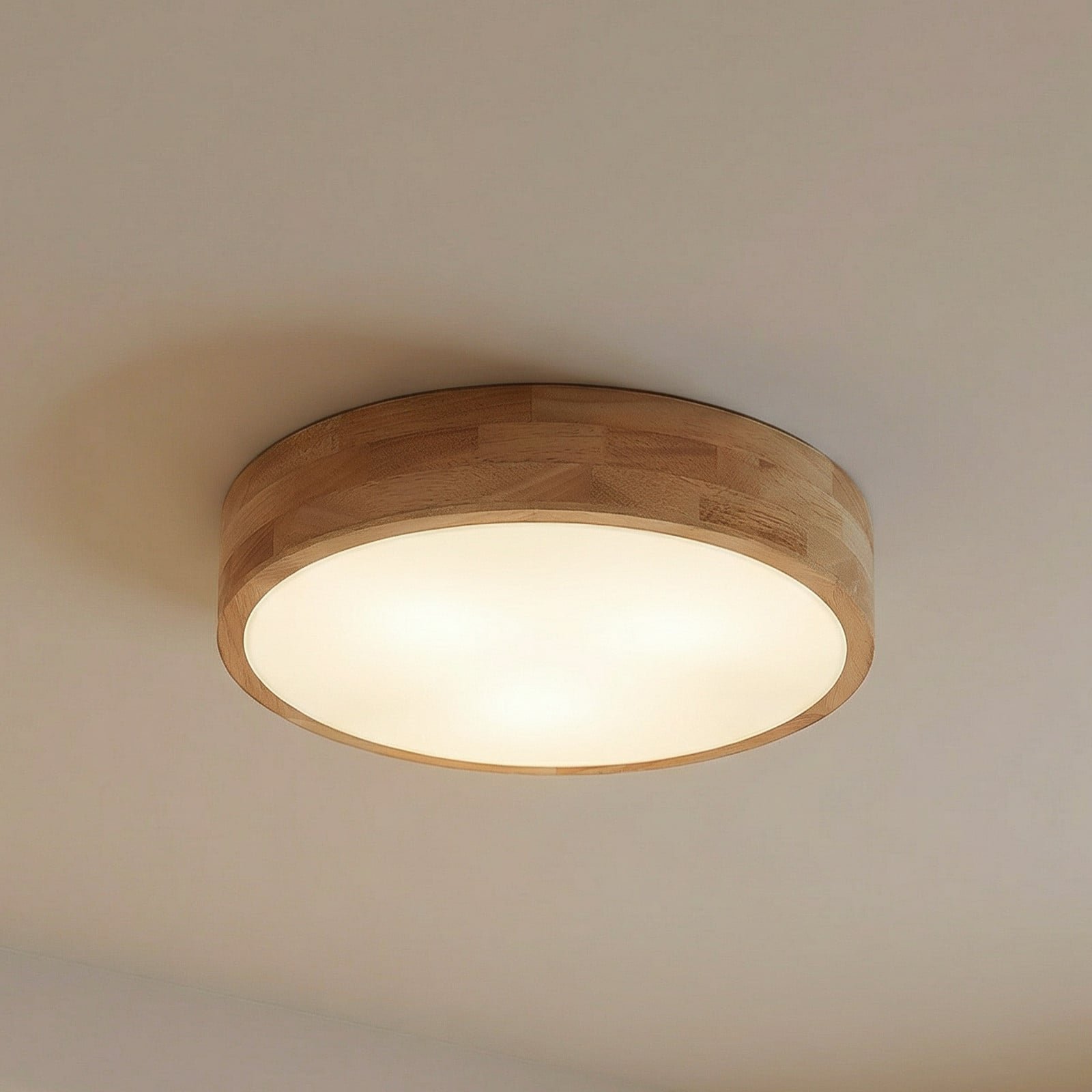 Tanju-kattovalaisin, halkaisija 40 cm, 3-lamppuinen, kumipuu – Lindby