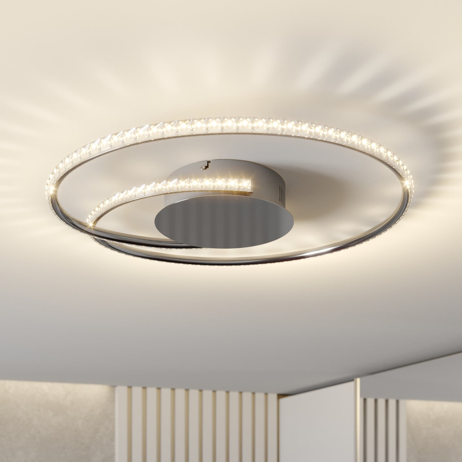 Joline LED Kattovalaisin Ø45 Chrome/Clear