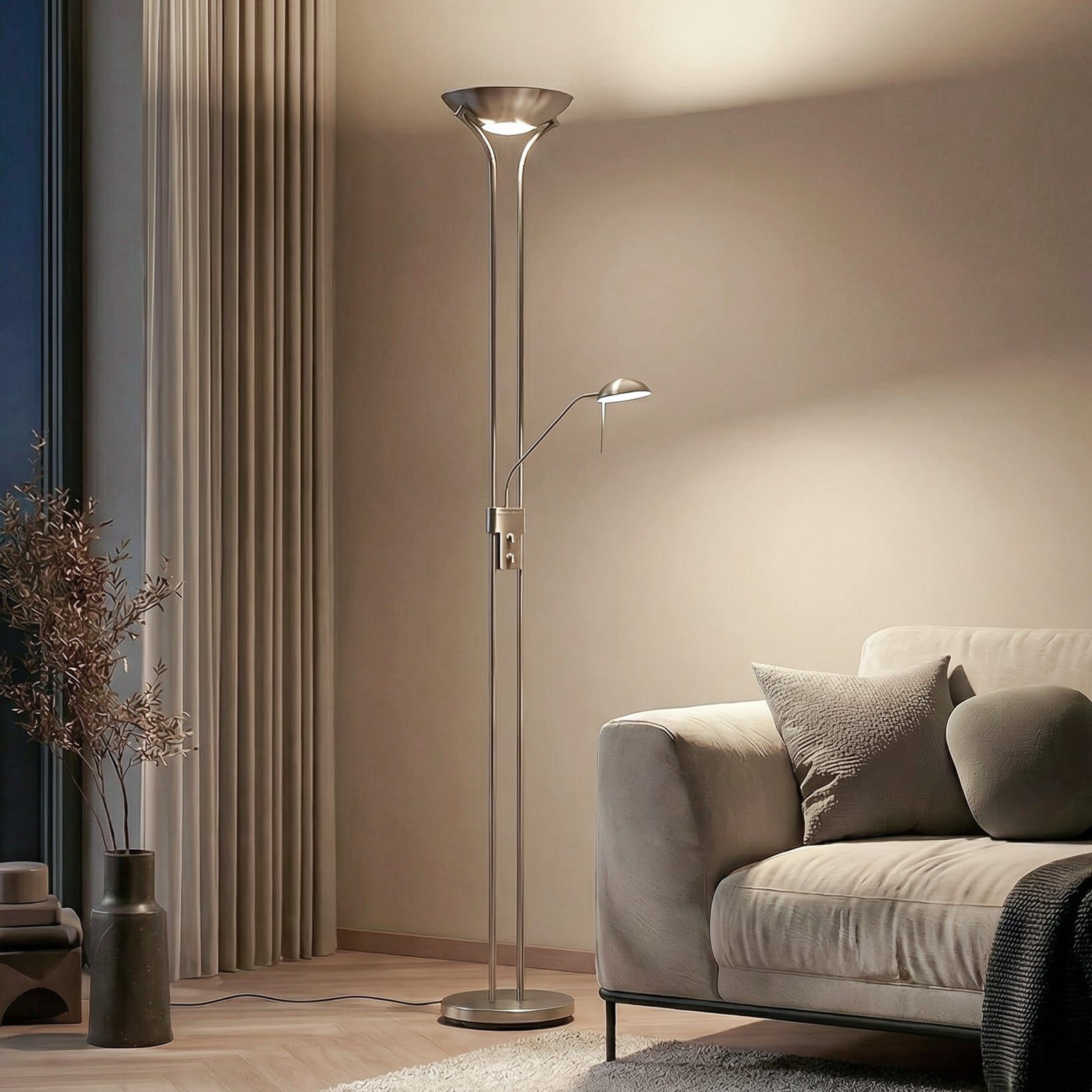 Josefin LED Lattiavalaisin Nickel