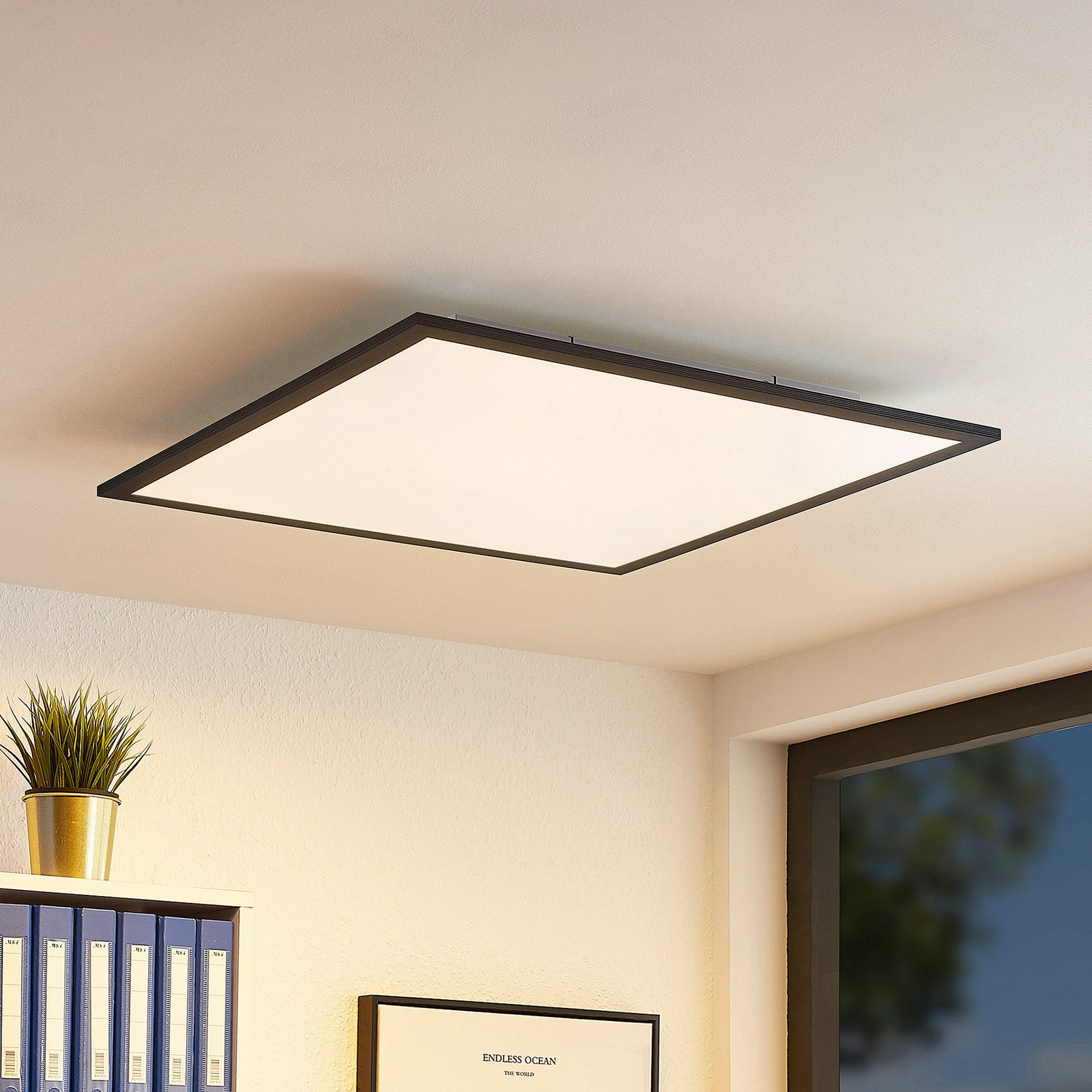 Nelios Kattovalaisin LED 2700-6500k 62x62 Black