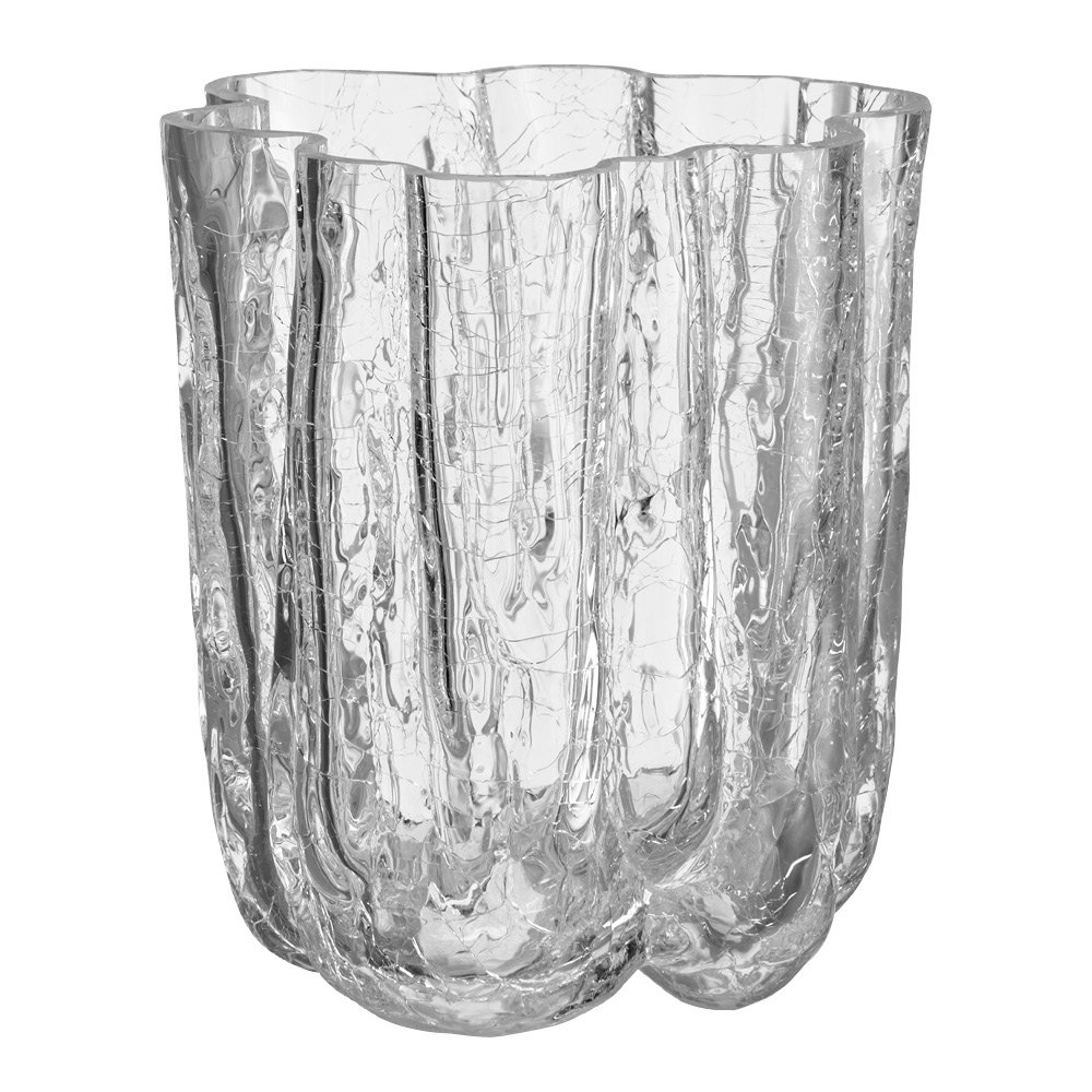 Crackle Maljakko 12 cm Kirkas