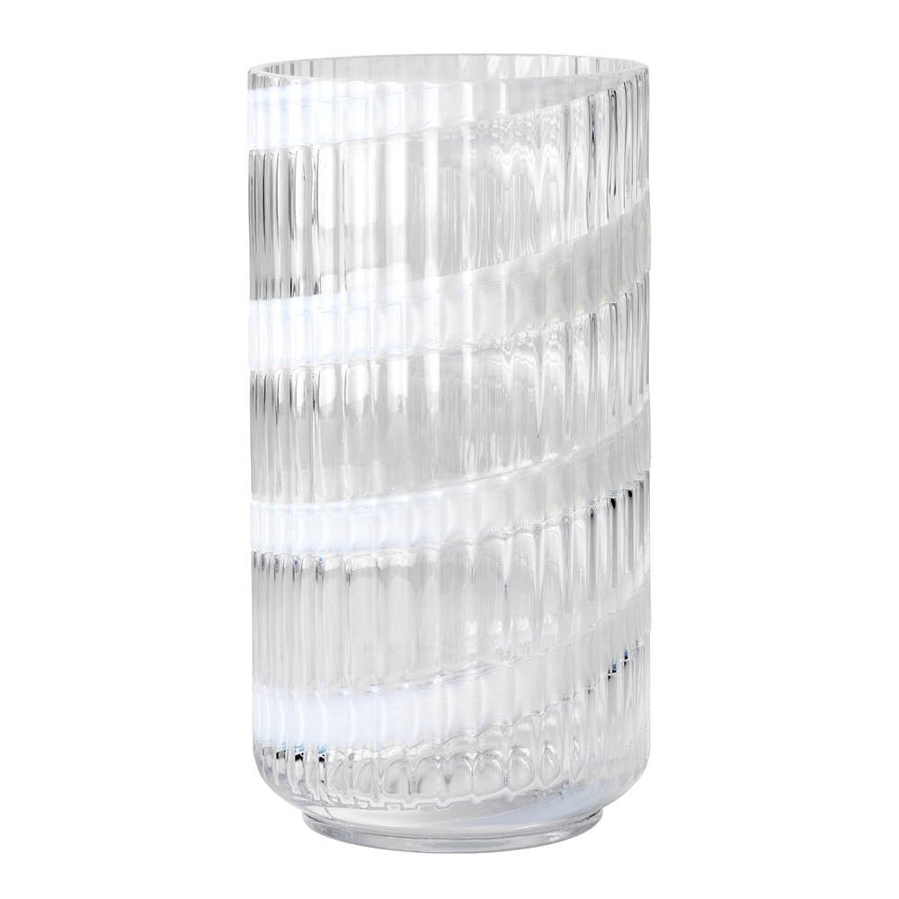 Lyngby Maljakko 20,5 cm Swirl White