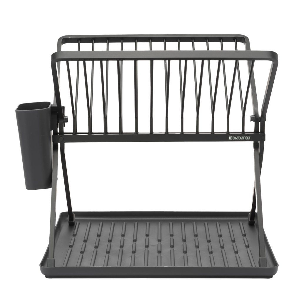 SinkSide taitettava astiankuivausteline 31,5×33×37 cm musta