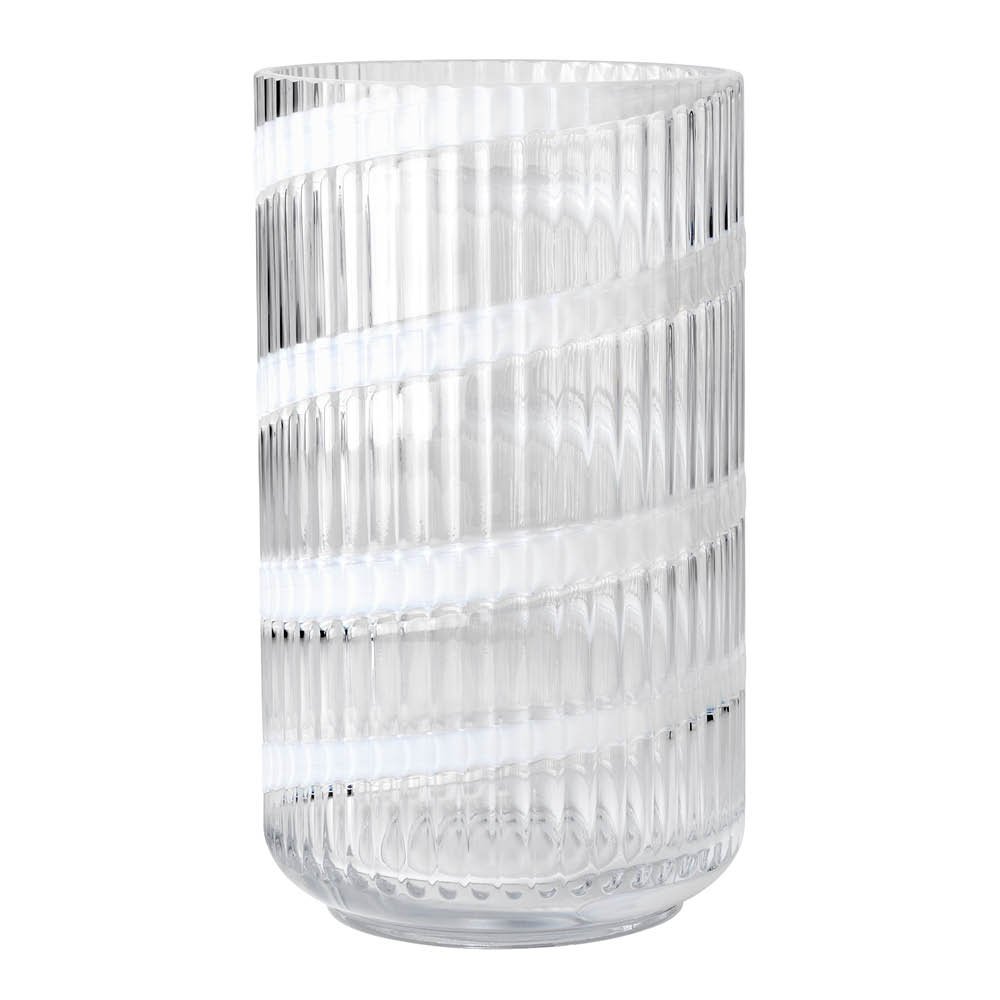 Lyngby Maljakko 25 cm Swirl White
