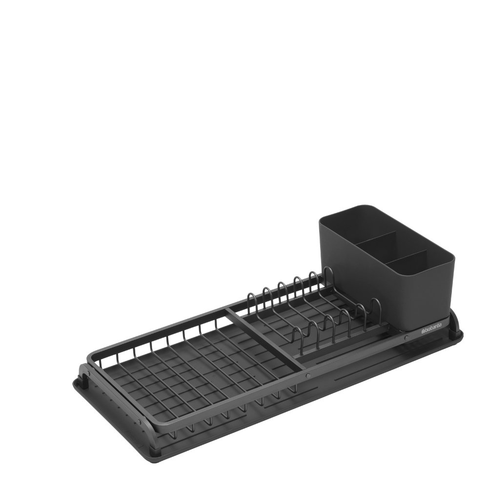 SinkSide kompakti astiankuivausteline 12,5×20×46,3 cm musta