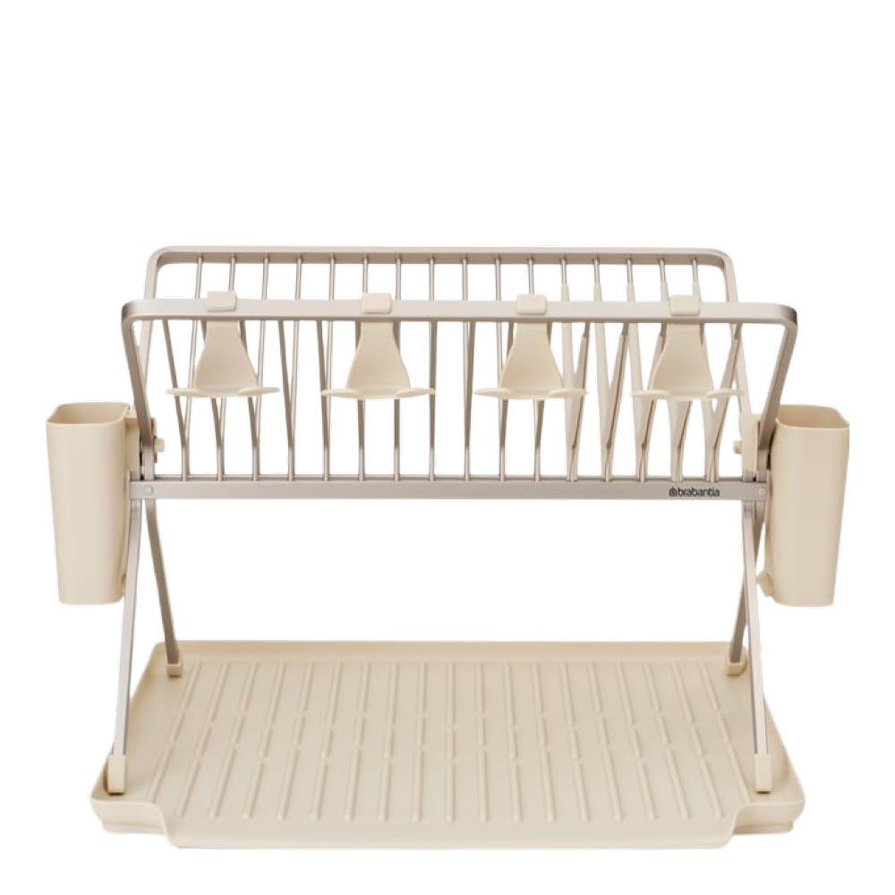 SinkSide Taitettava astiankuivausteline 51x42 cm Soft Beige