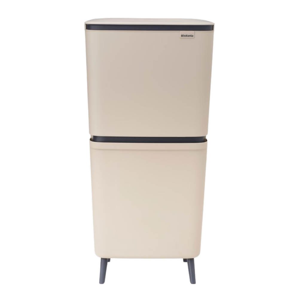 SortUp Jäteastia 10+10+25 L Soft Beige